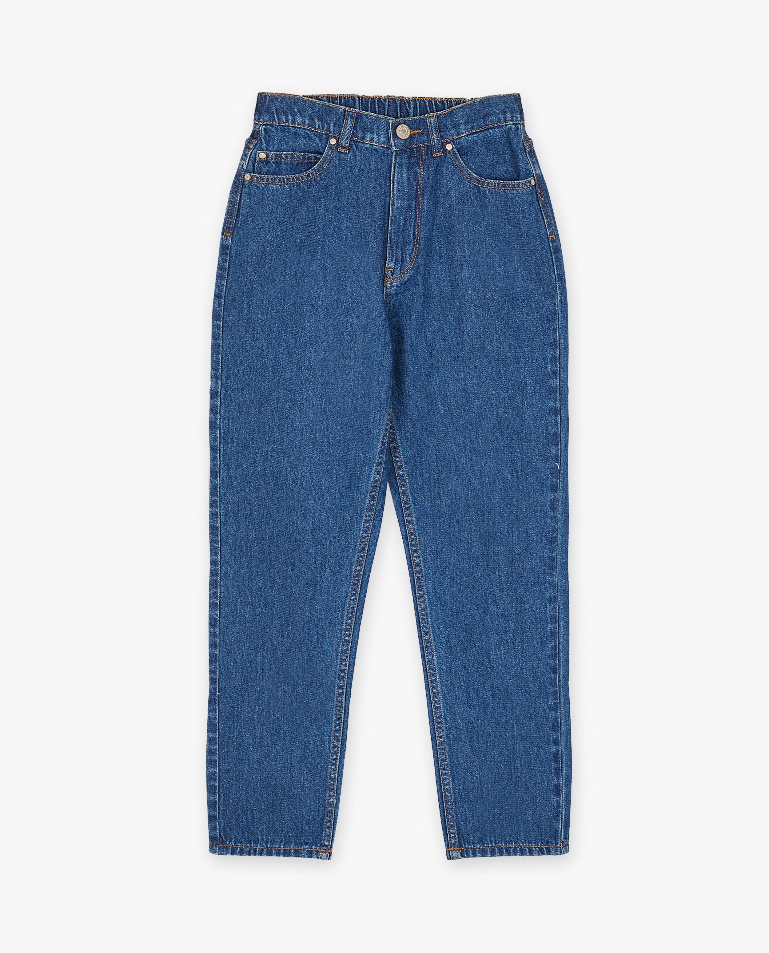 Jeans - Jeans bleu foncé, coupe mom