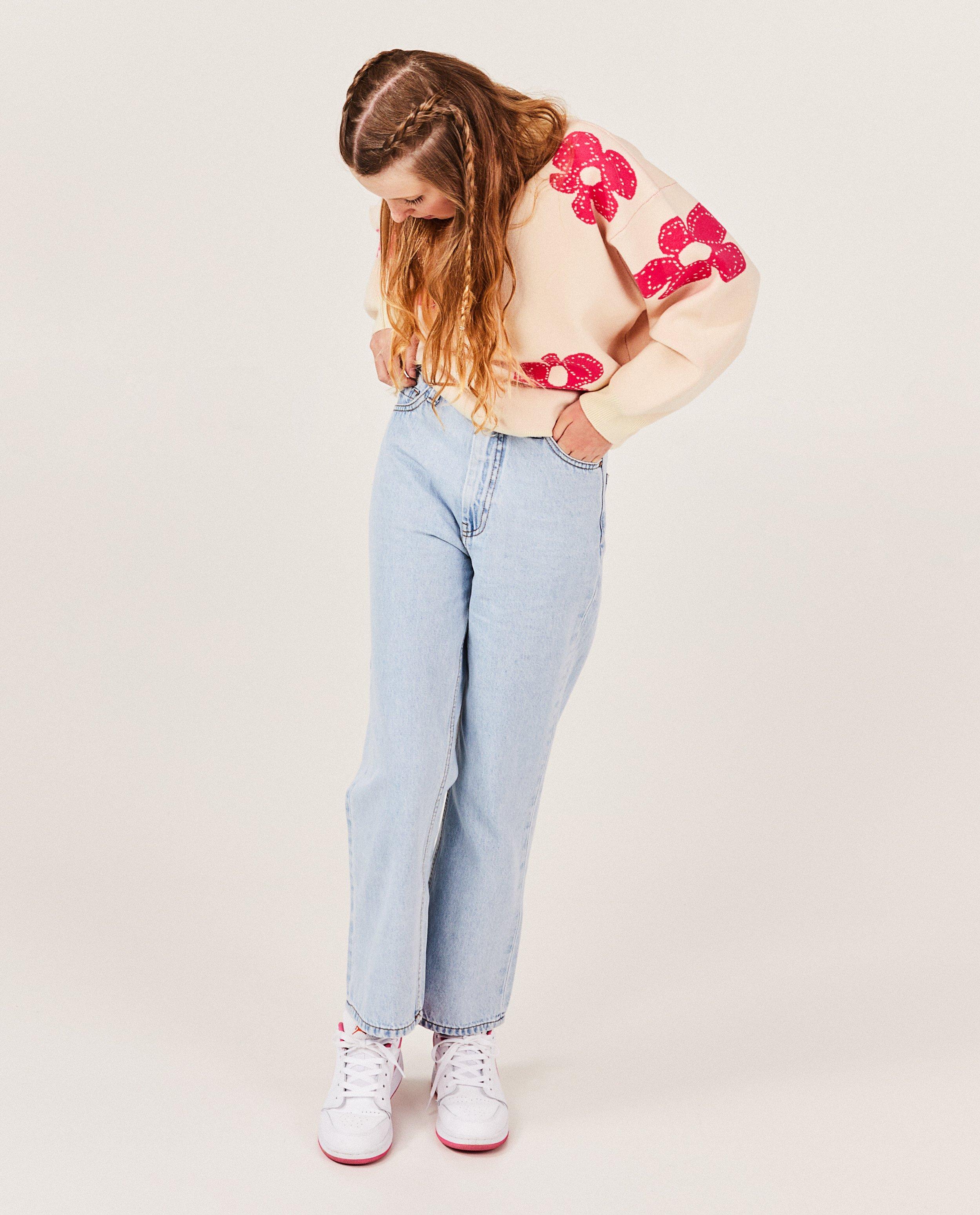 Blauwe jeans, straight fit - null - Fish & Chips