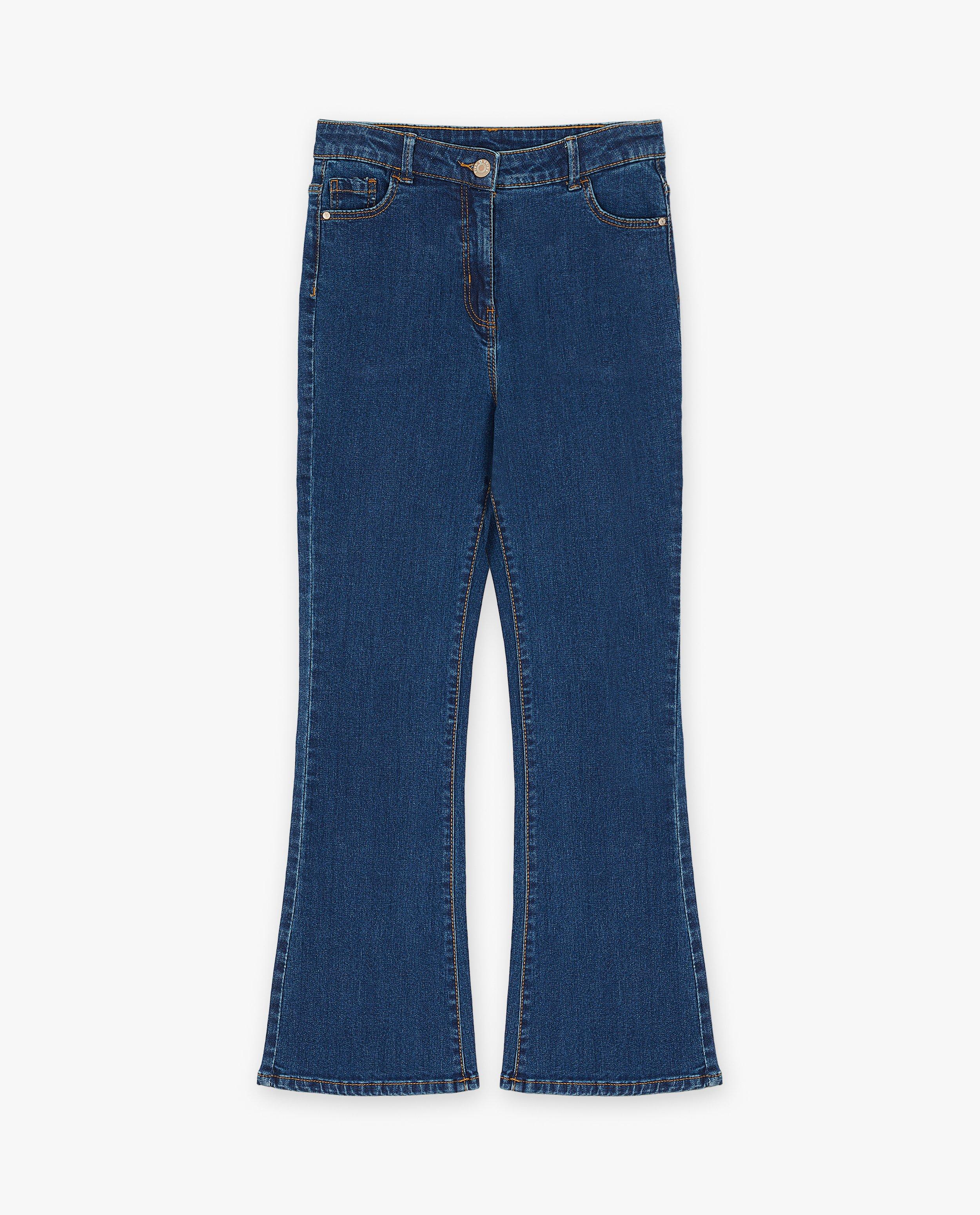 Jeans - Jeans bleu à pattes d’éléphant