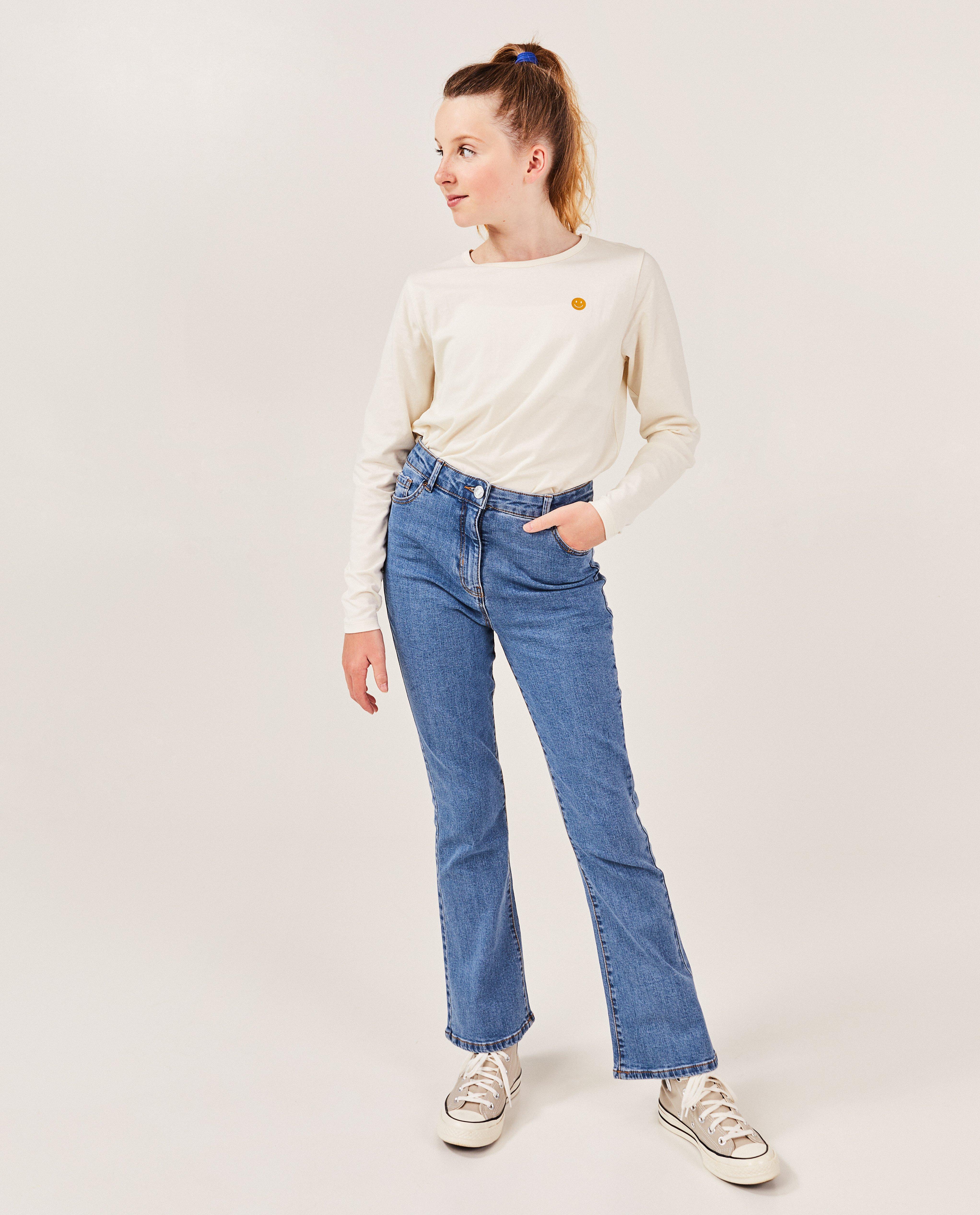 Jeans - Blauwe jeans, flared fit