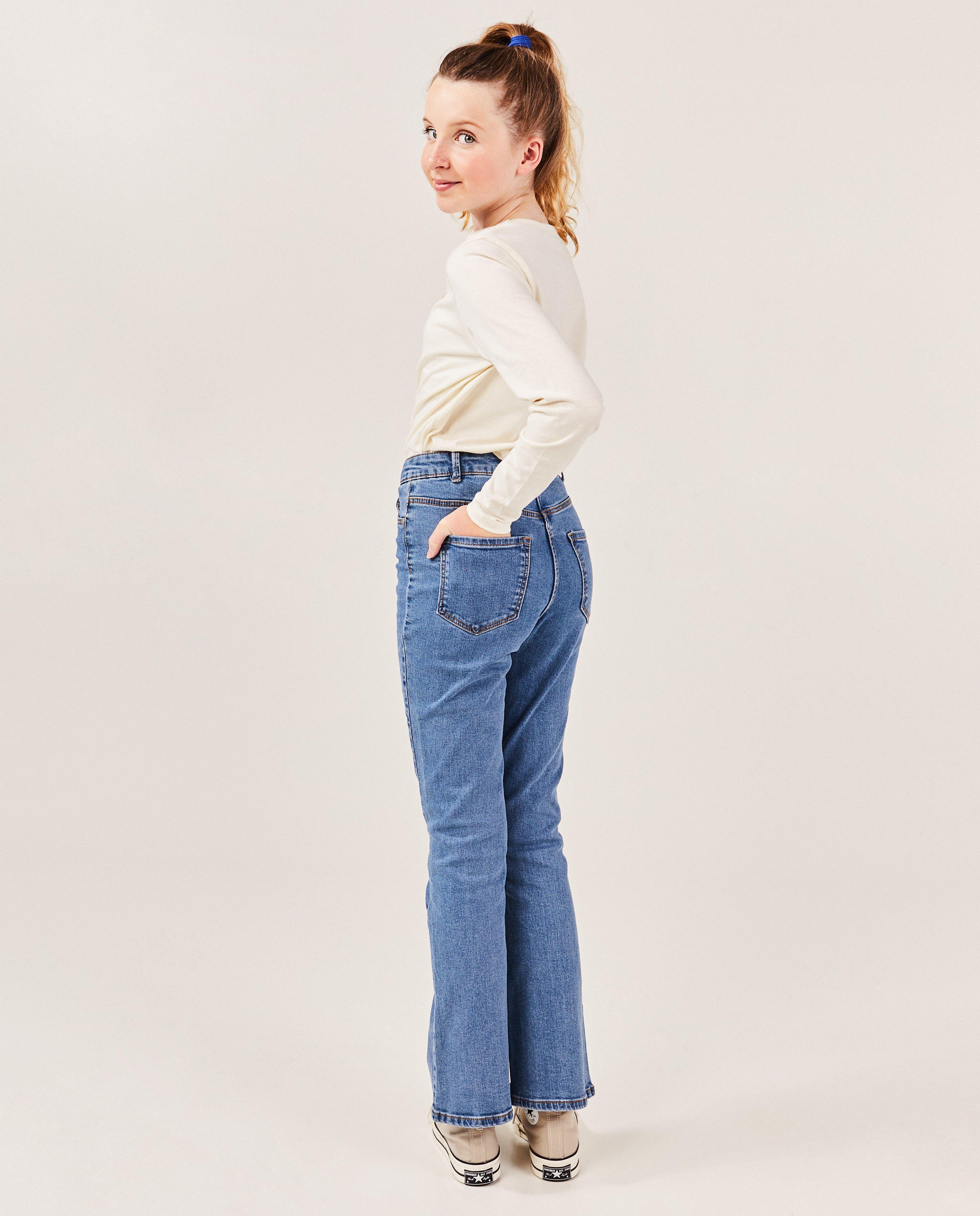 Jeans - Blauwe jeans, flared fit