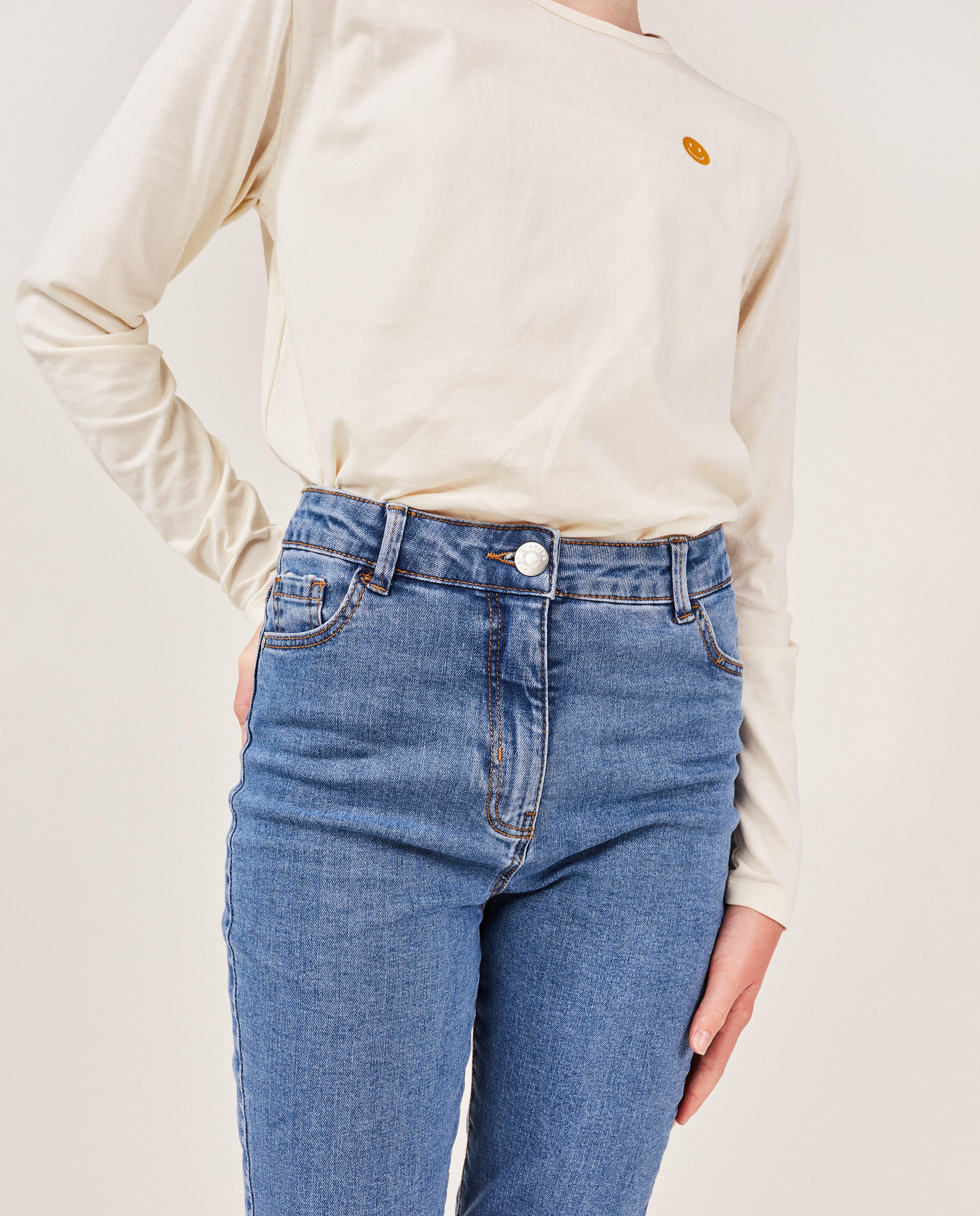 Jeans - Blauwe jeans, flared fit