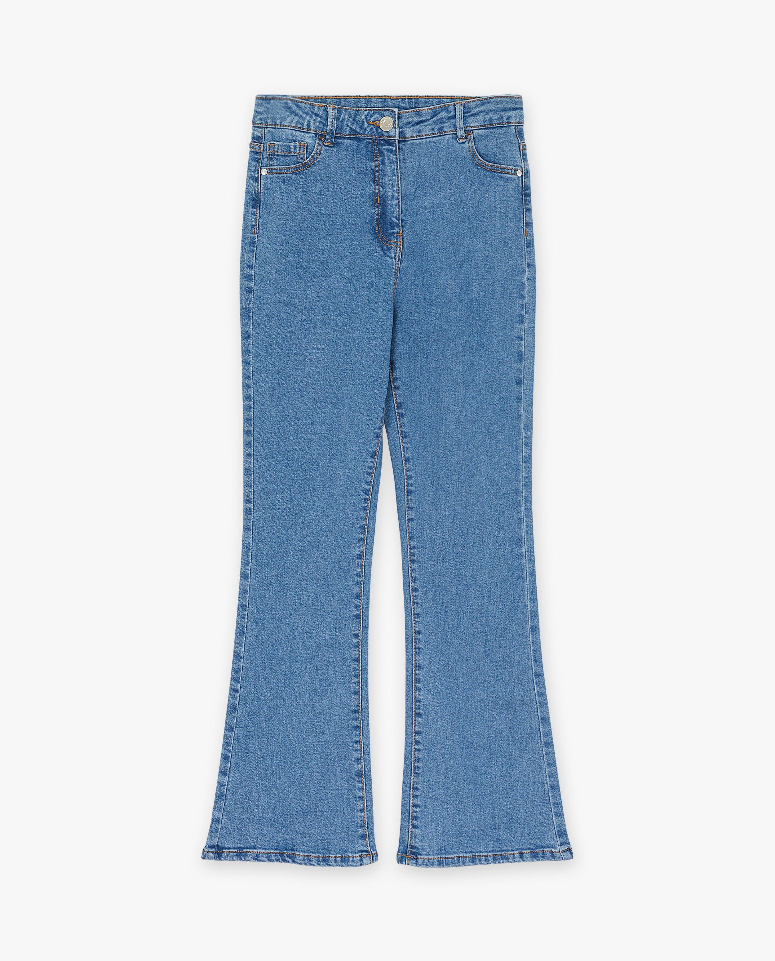 Jeans - Blauwe jeans, flared fit