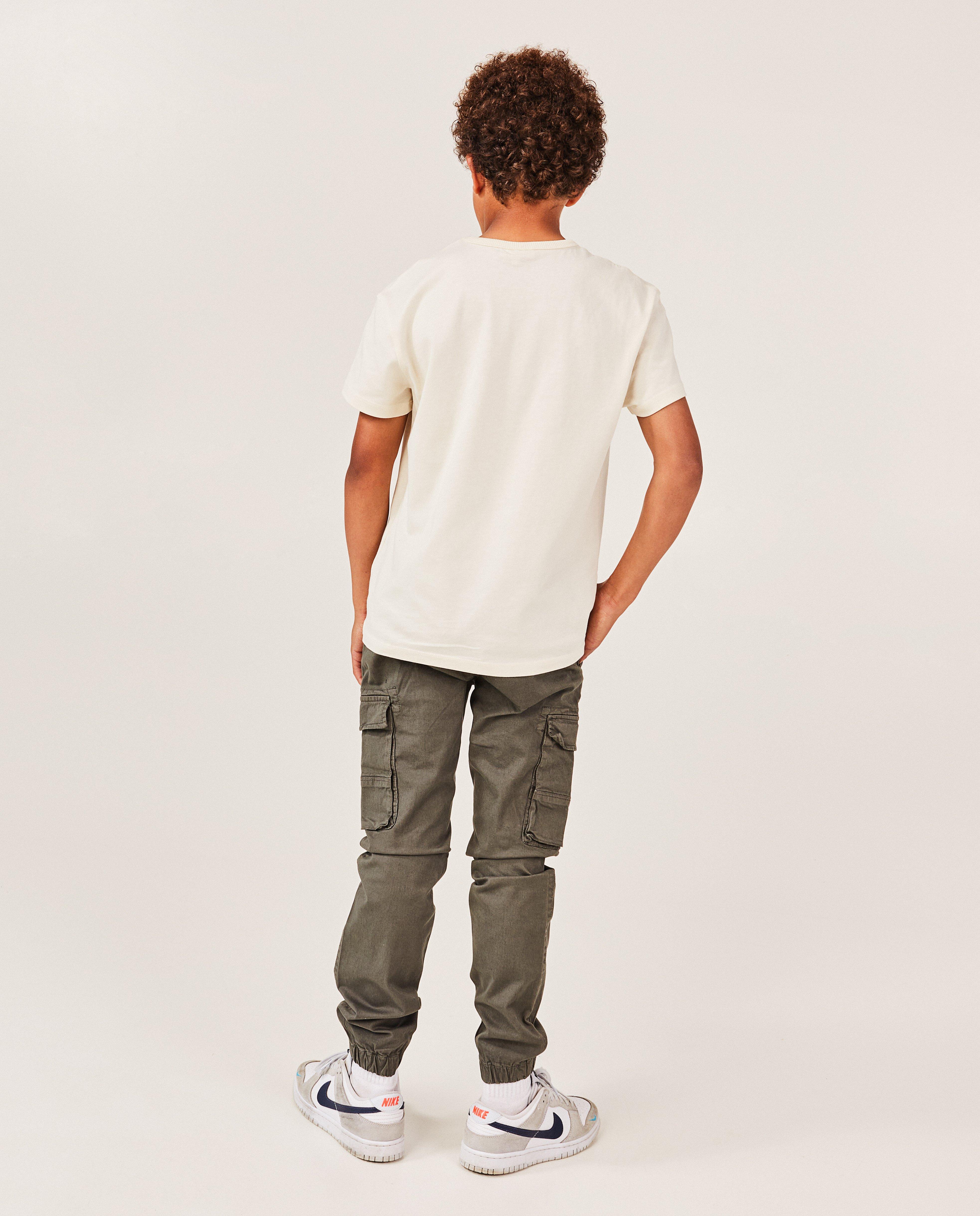 Broeken - Donkerblauwe broek, cargo fit, 7-14 jaar