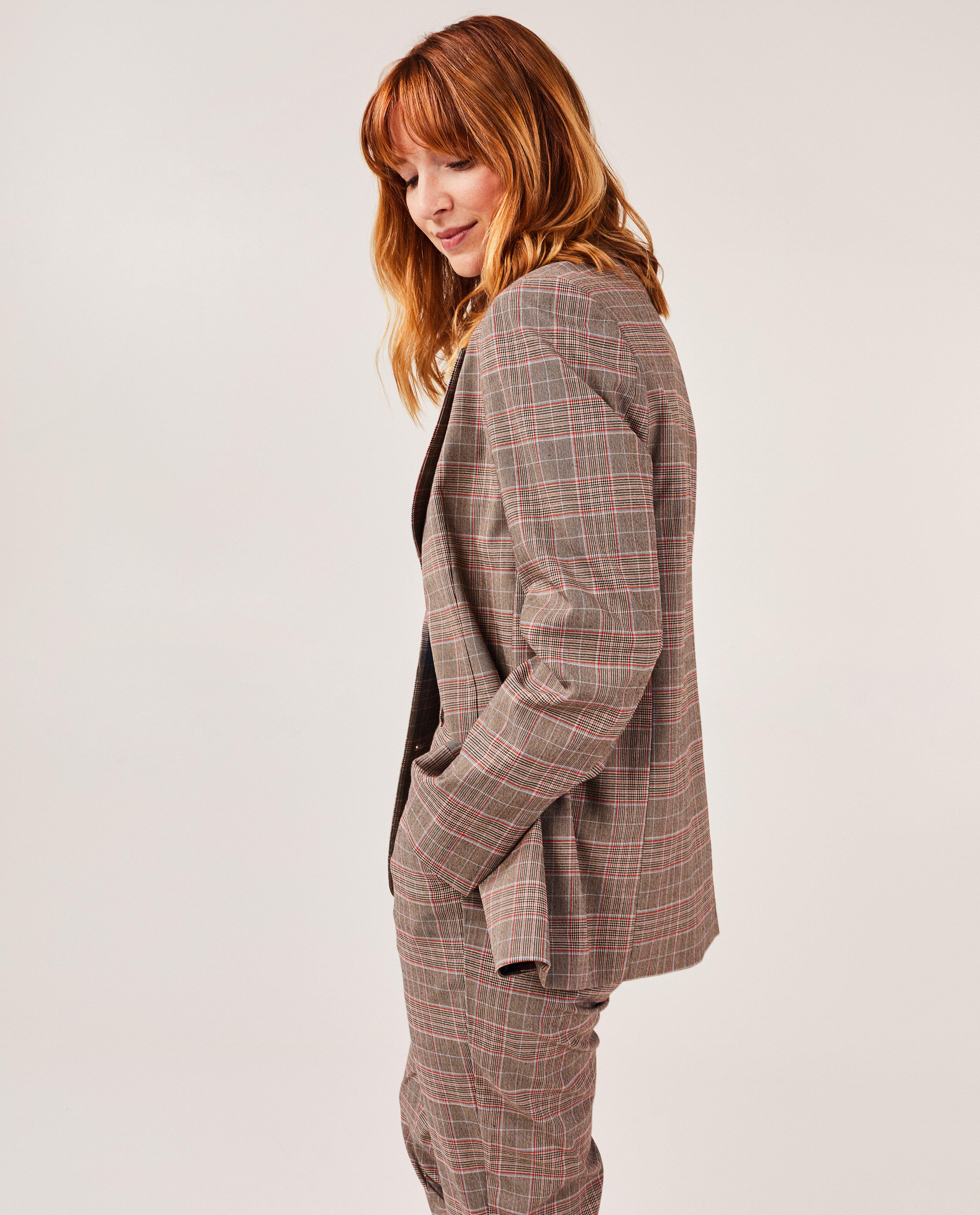Geklede broek met ruiten - null - Sora