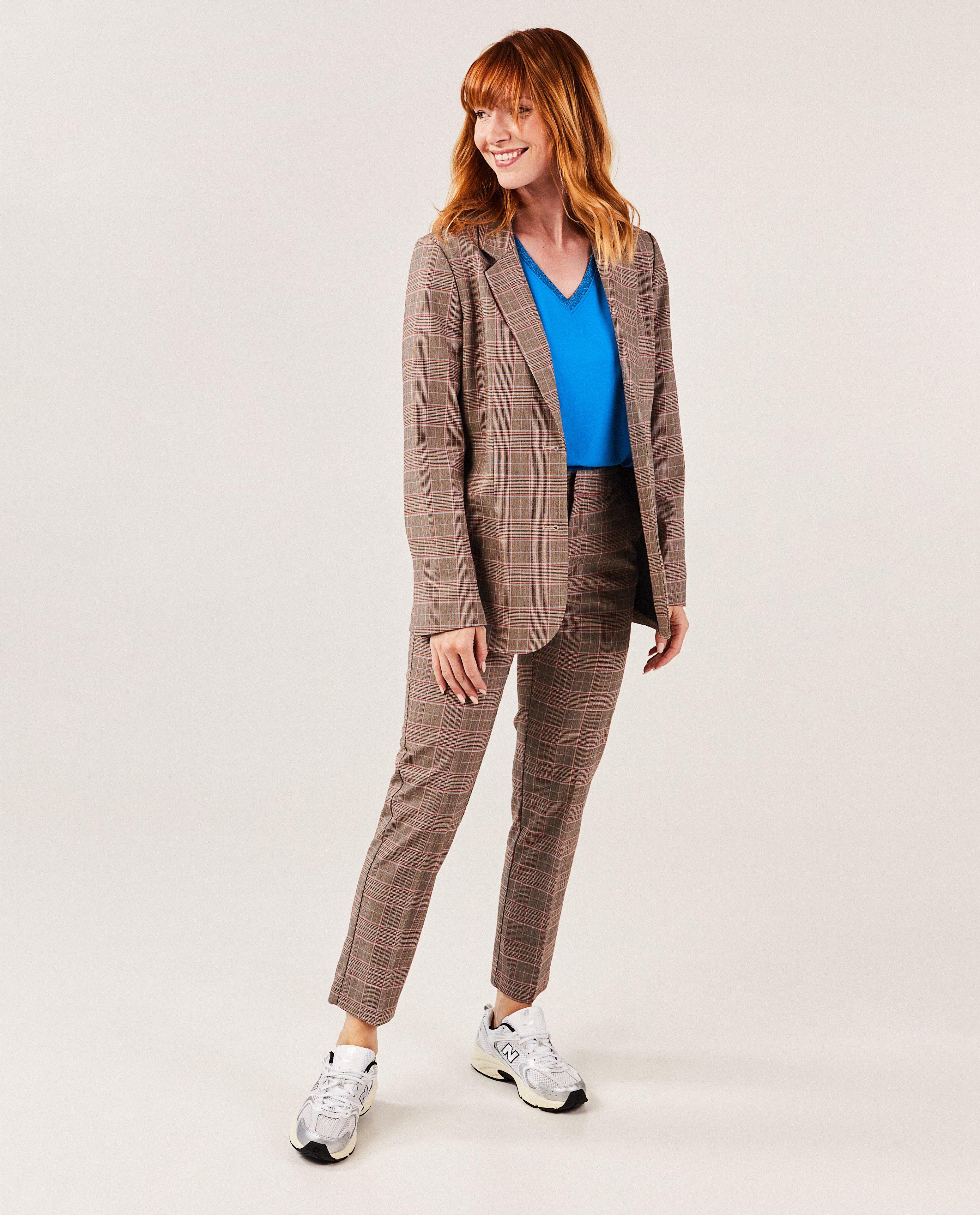 Broeken - Geklede broek met ruiten
