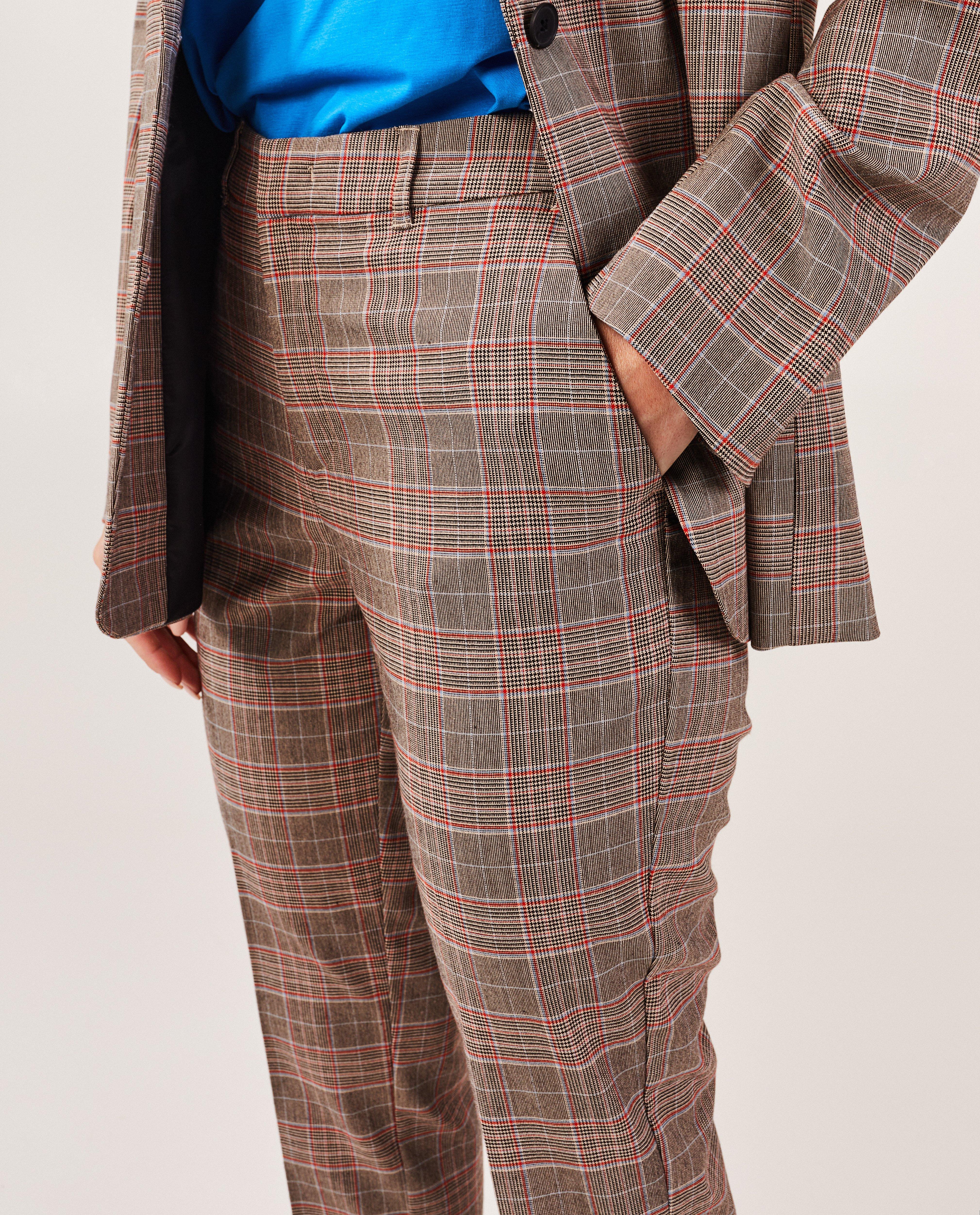 Broeken - Geklede broek met ruiten
