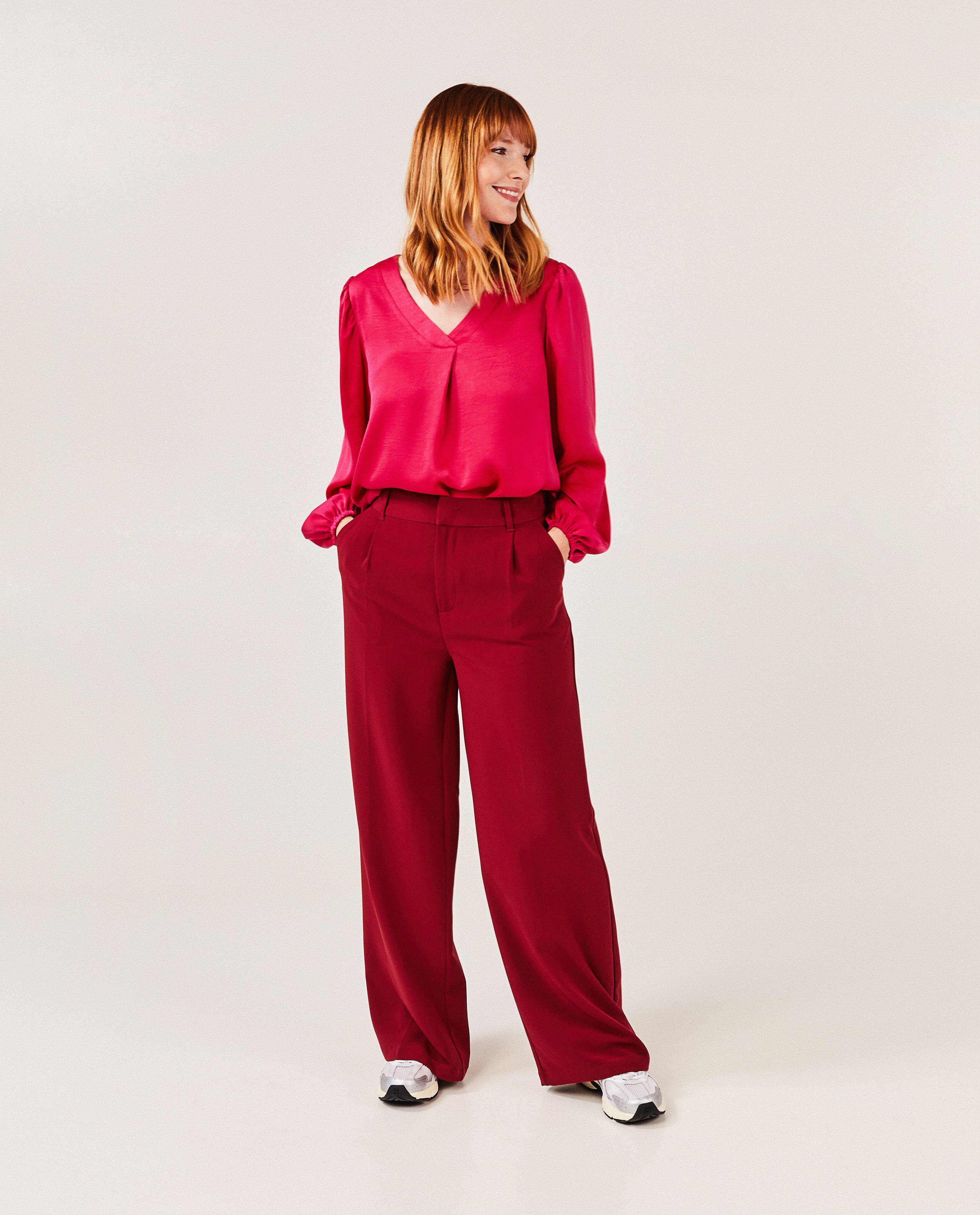 Zwarte broek met structuur - null - Sora