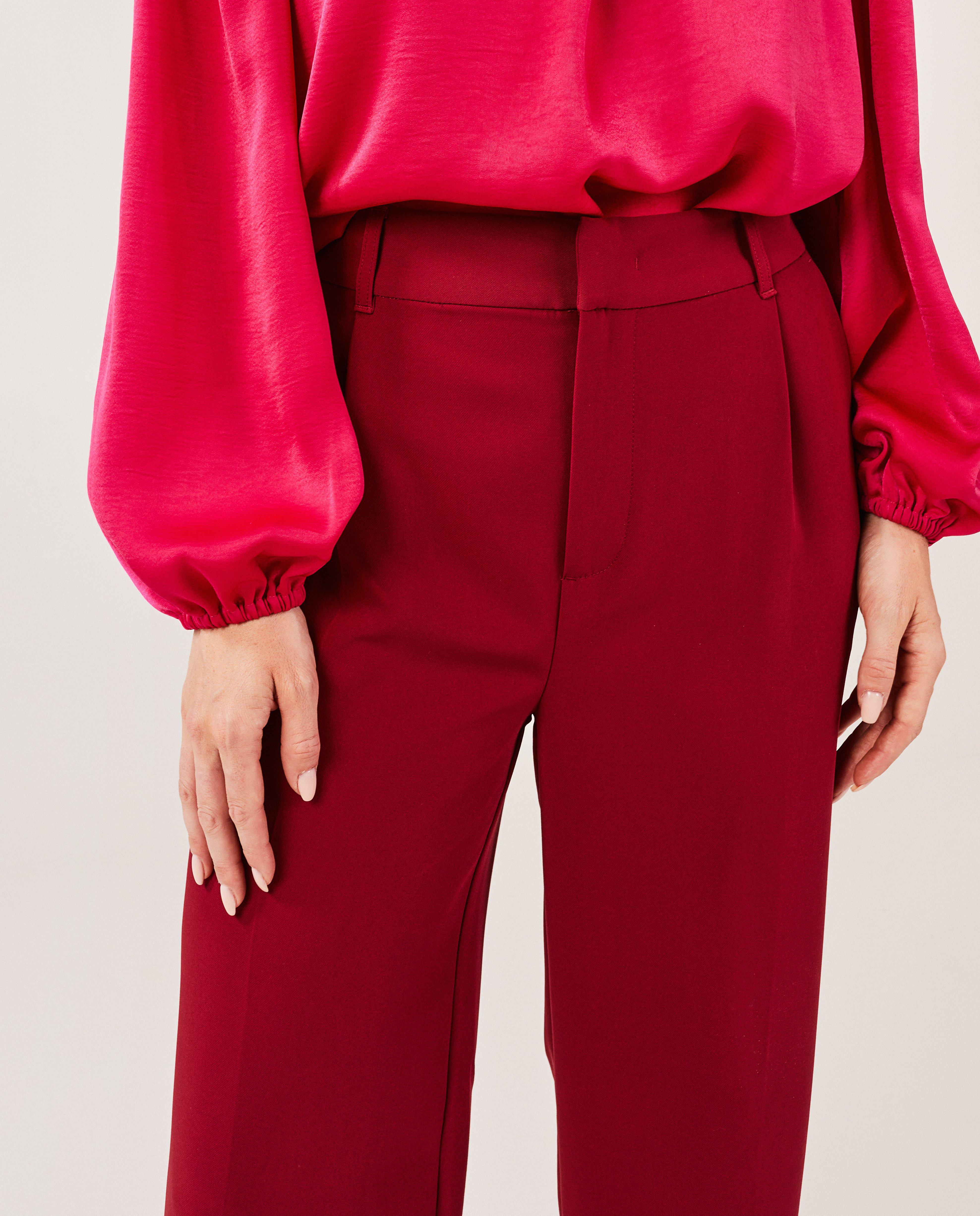 Broeken - Blauwe broek met structuur
