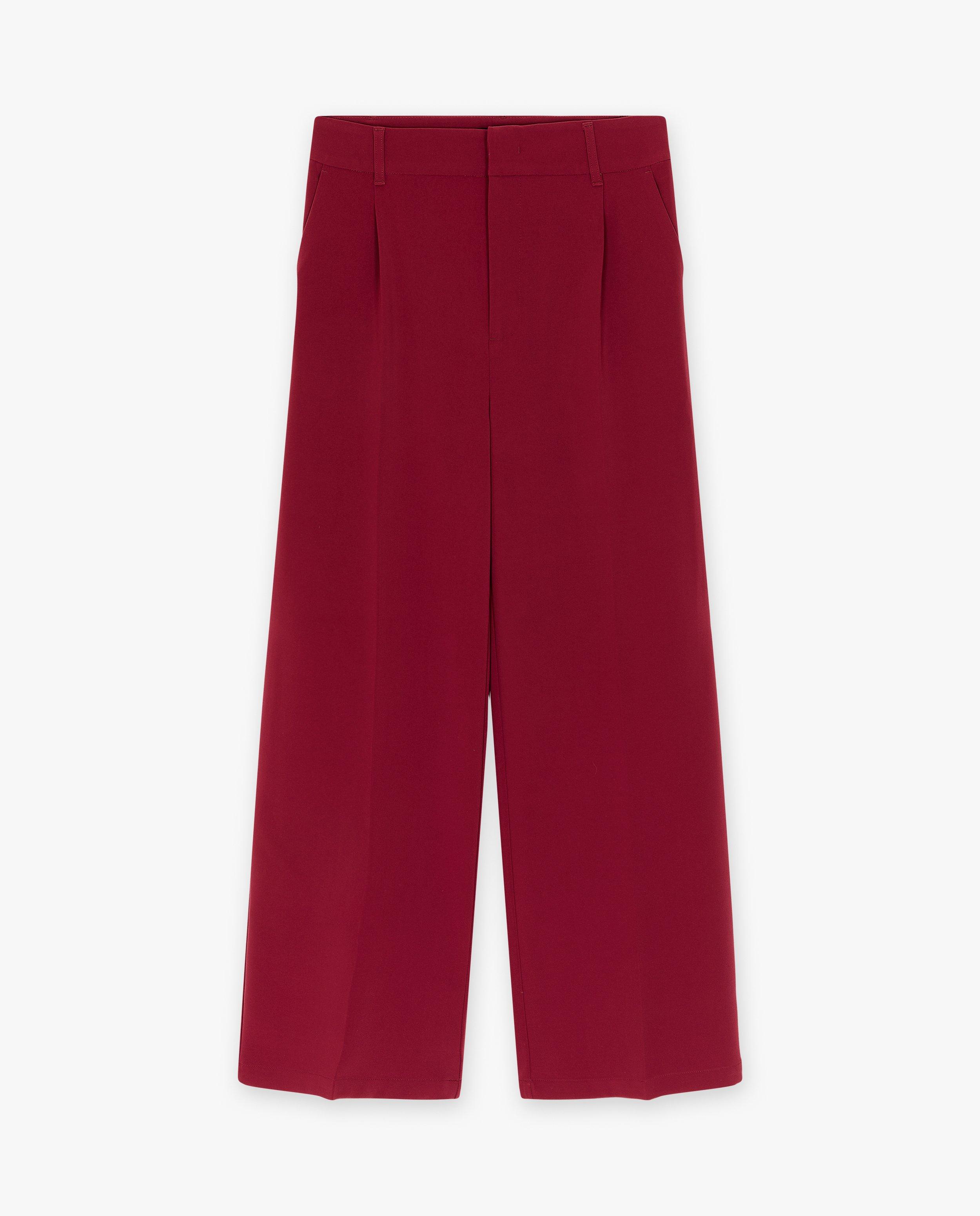 Broeken - Blauwe broek met structuur
