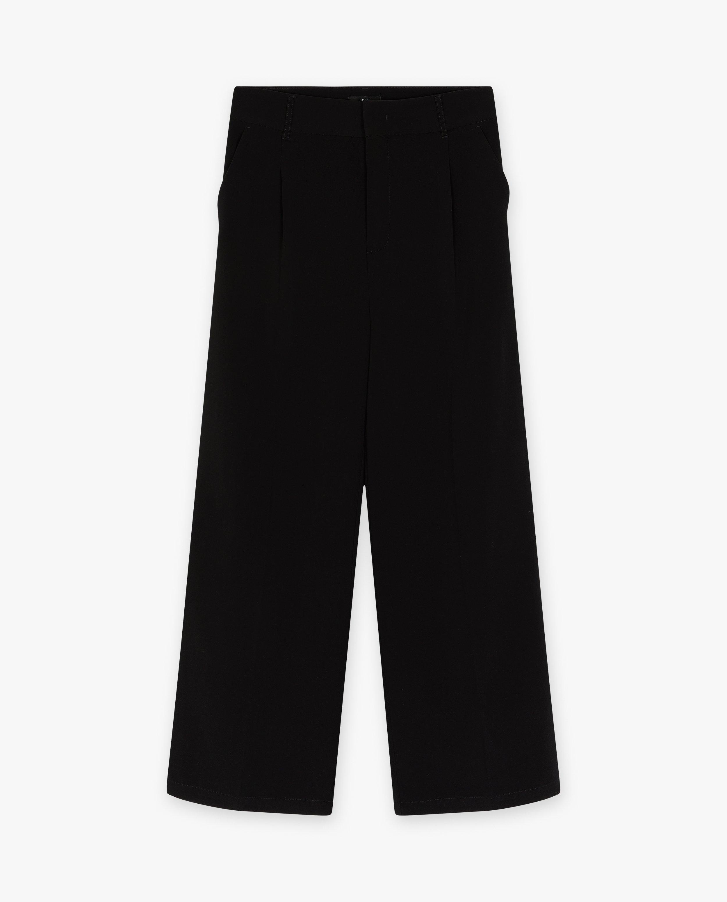Zwarte broek met structuur - null - Sora