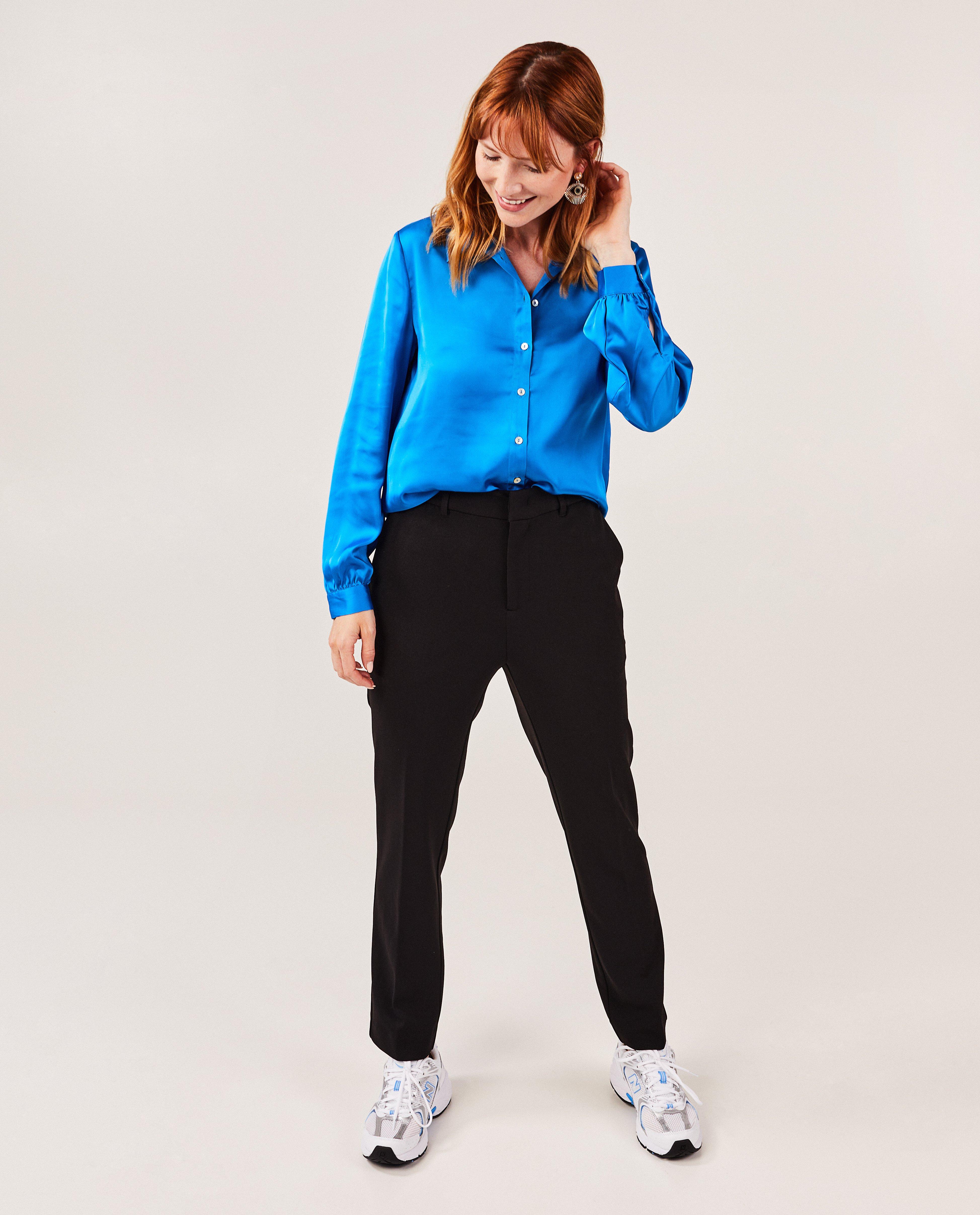 Zwarte broek met structuur - null - Sora