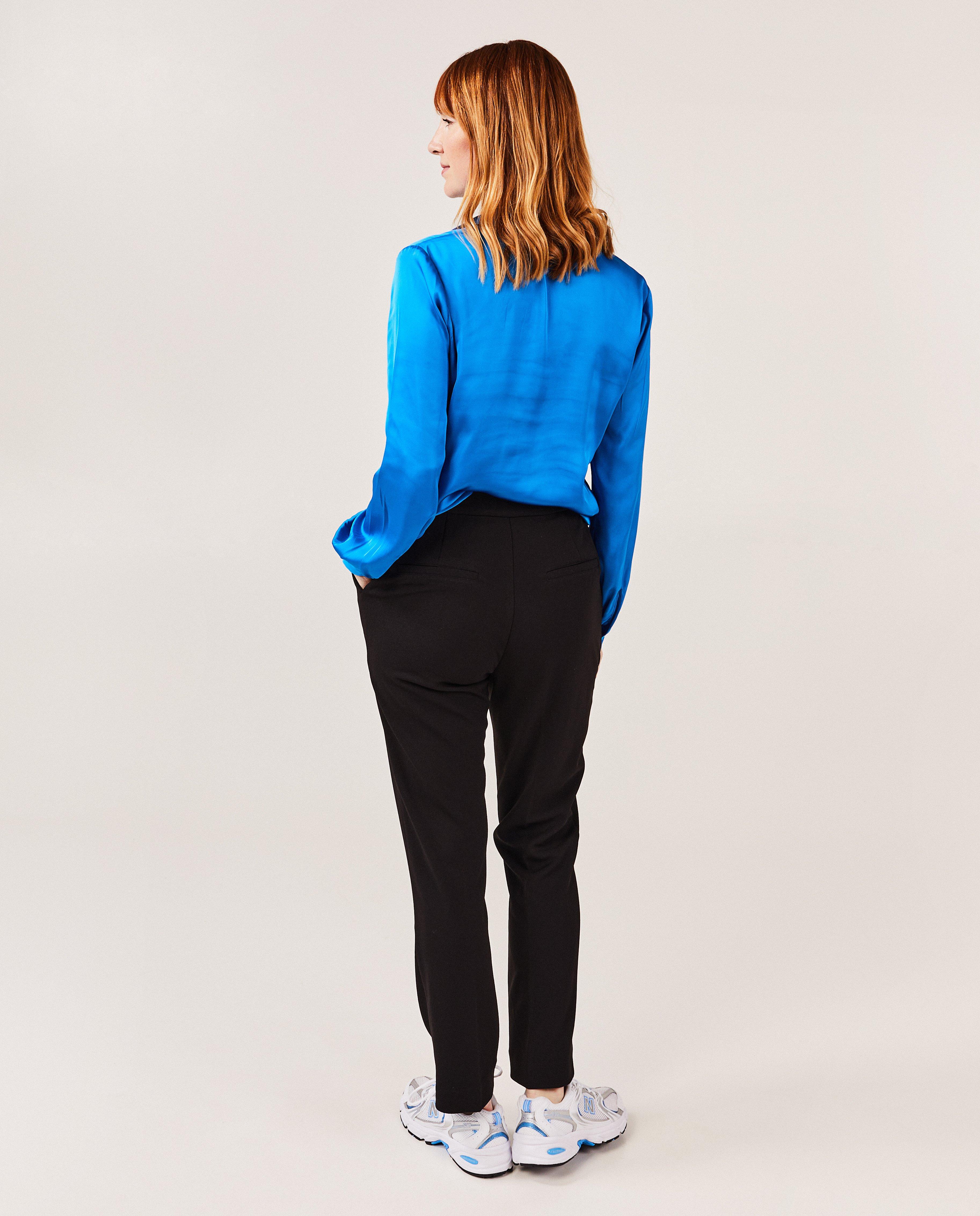 Broeken - Zwarte broek met structuur