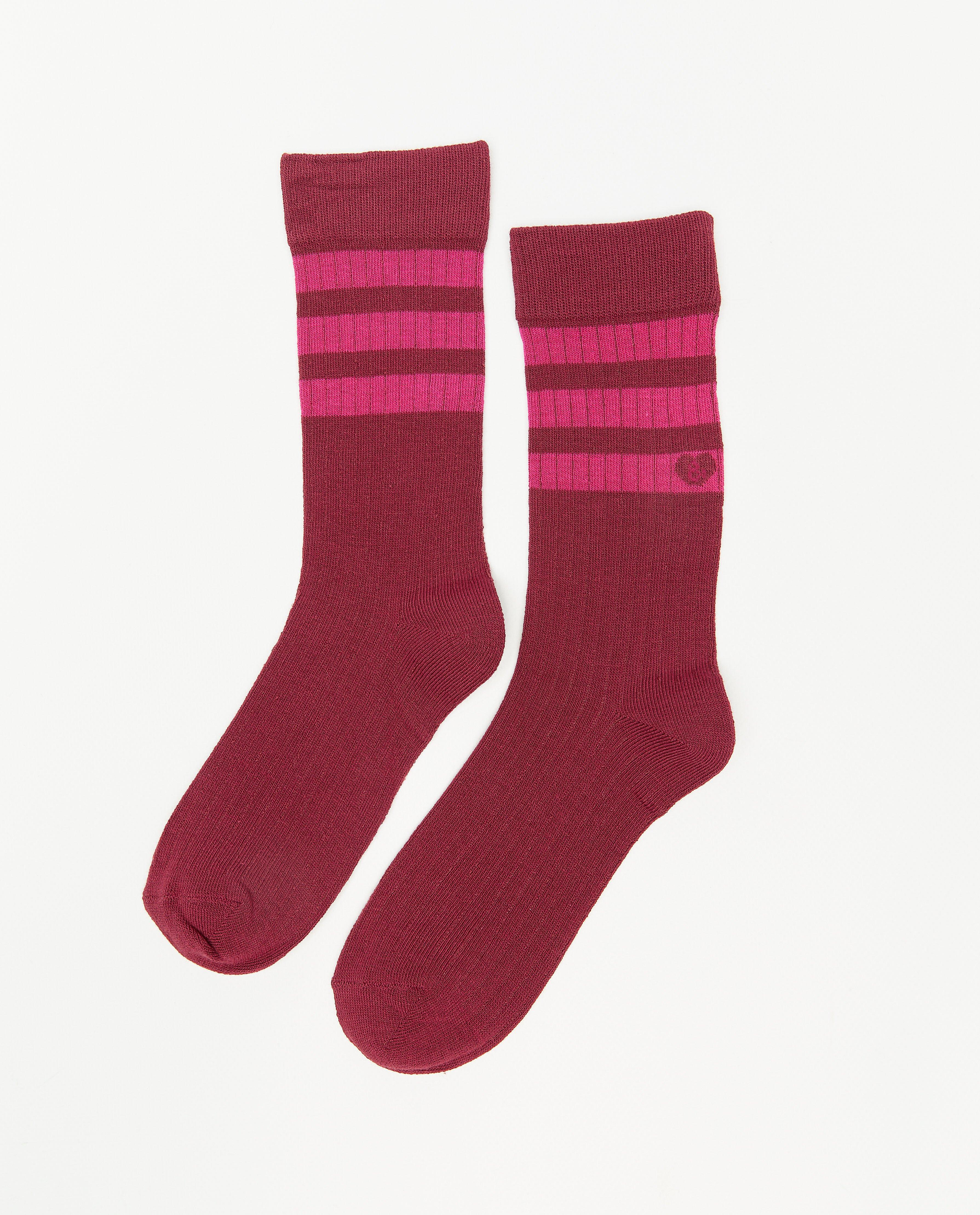 Mi-bas rose foncé - Détails du produit - rouge foncé - image numéro 1