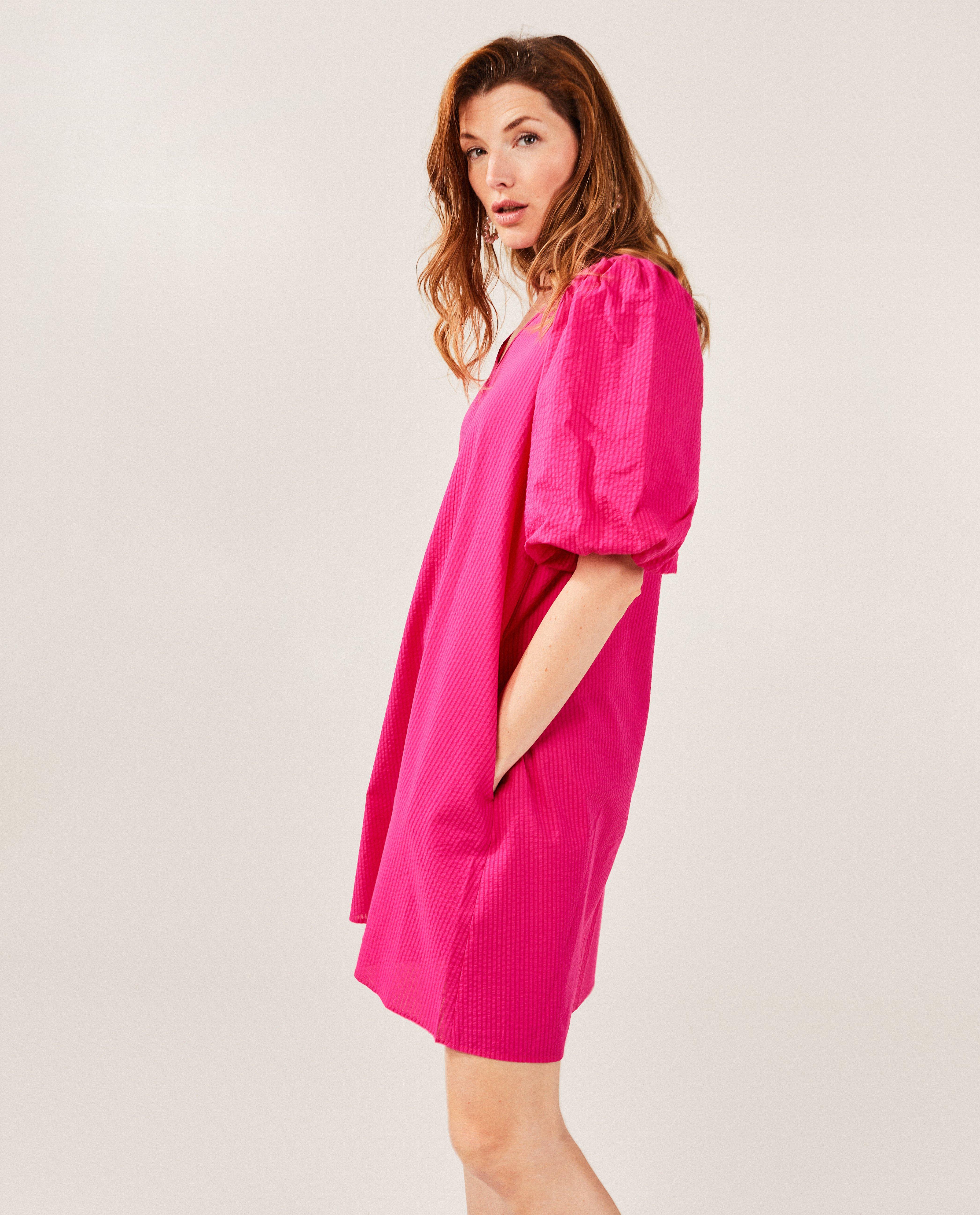 Roze jurk met structuur - null - Sora