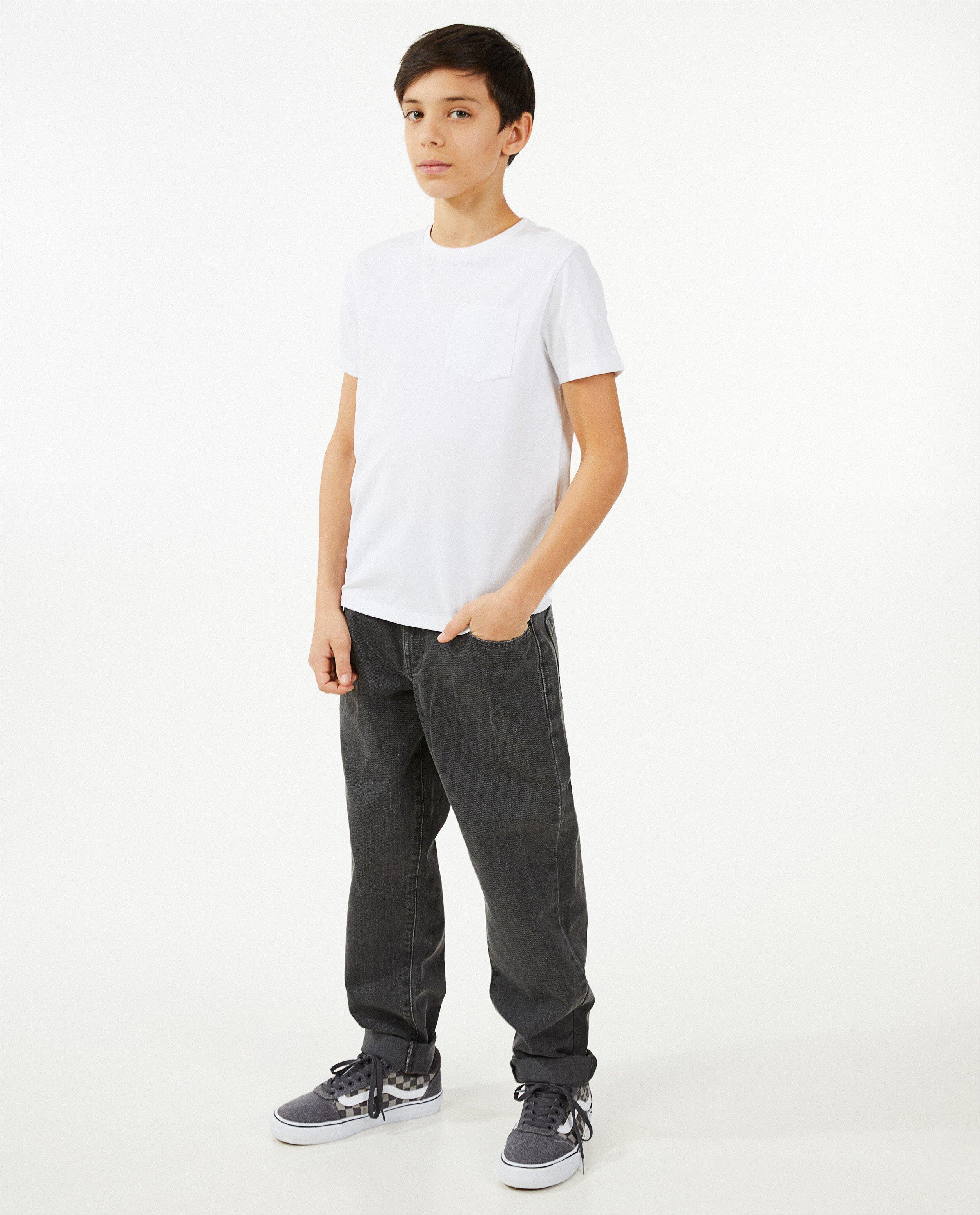Donkergrijze jeans, loose fit - null - Fish & Chips