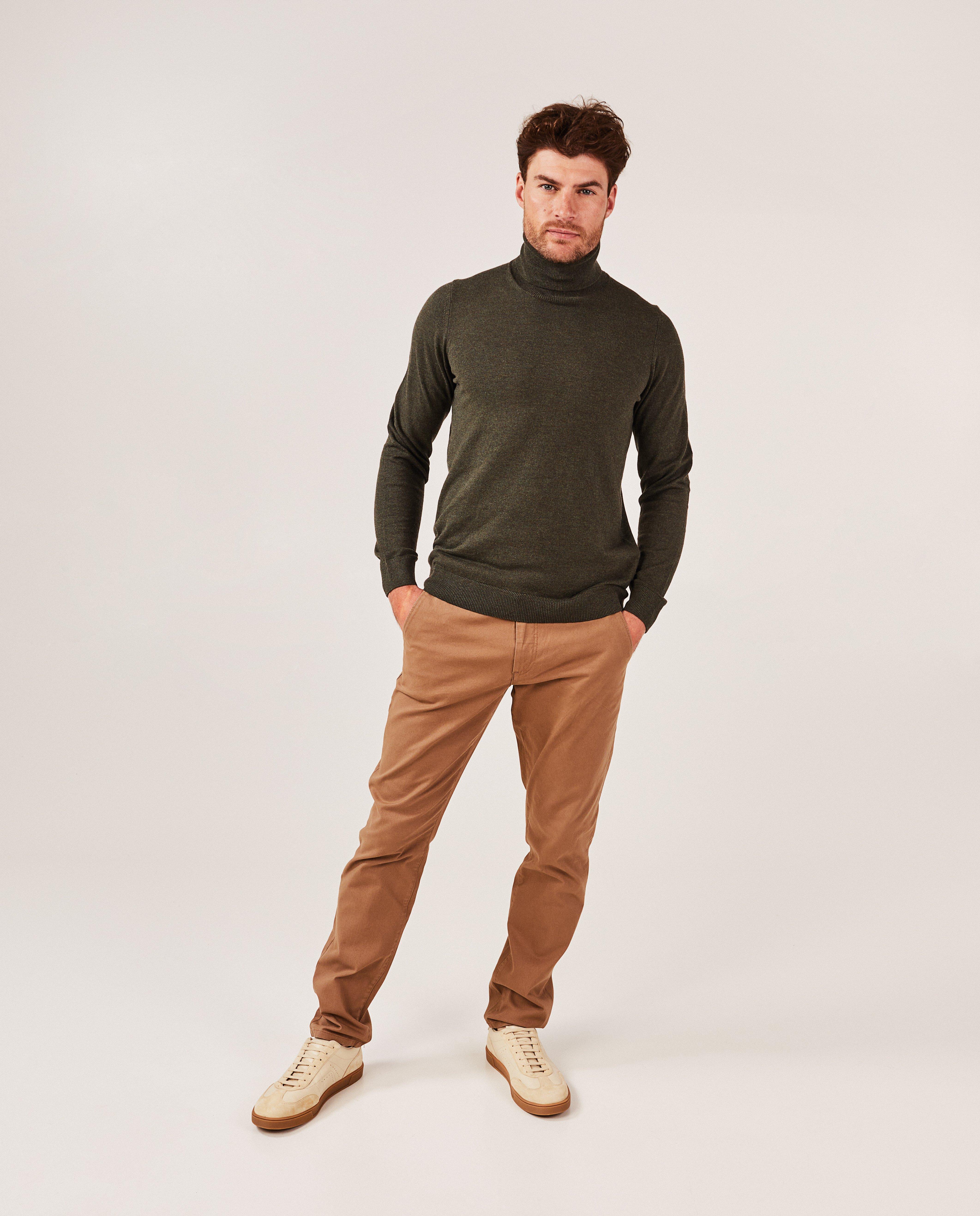 Pull vert foncé à col roulé - null - Quarterback