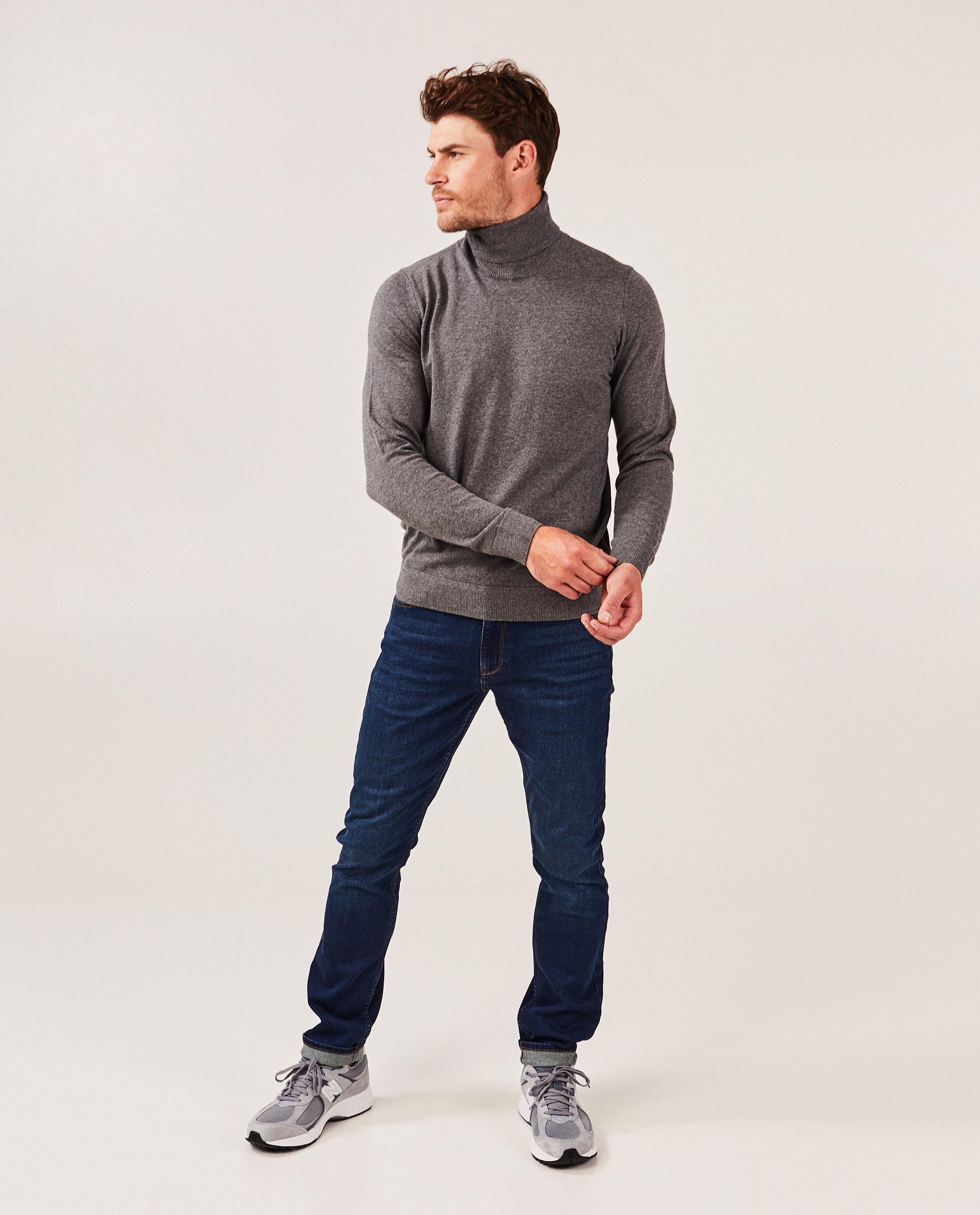 Pull gris foncé à col roulé - null - Quarterback