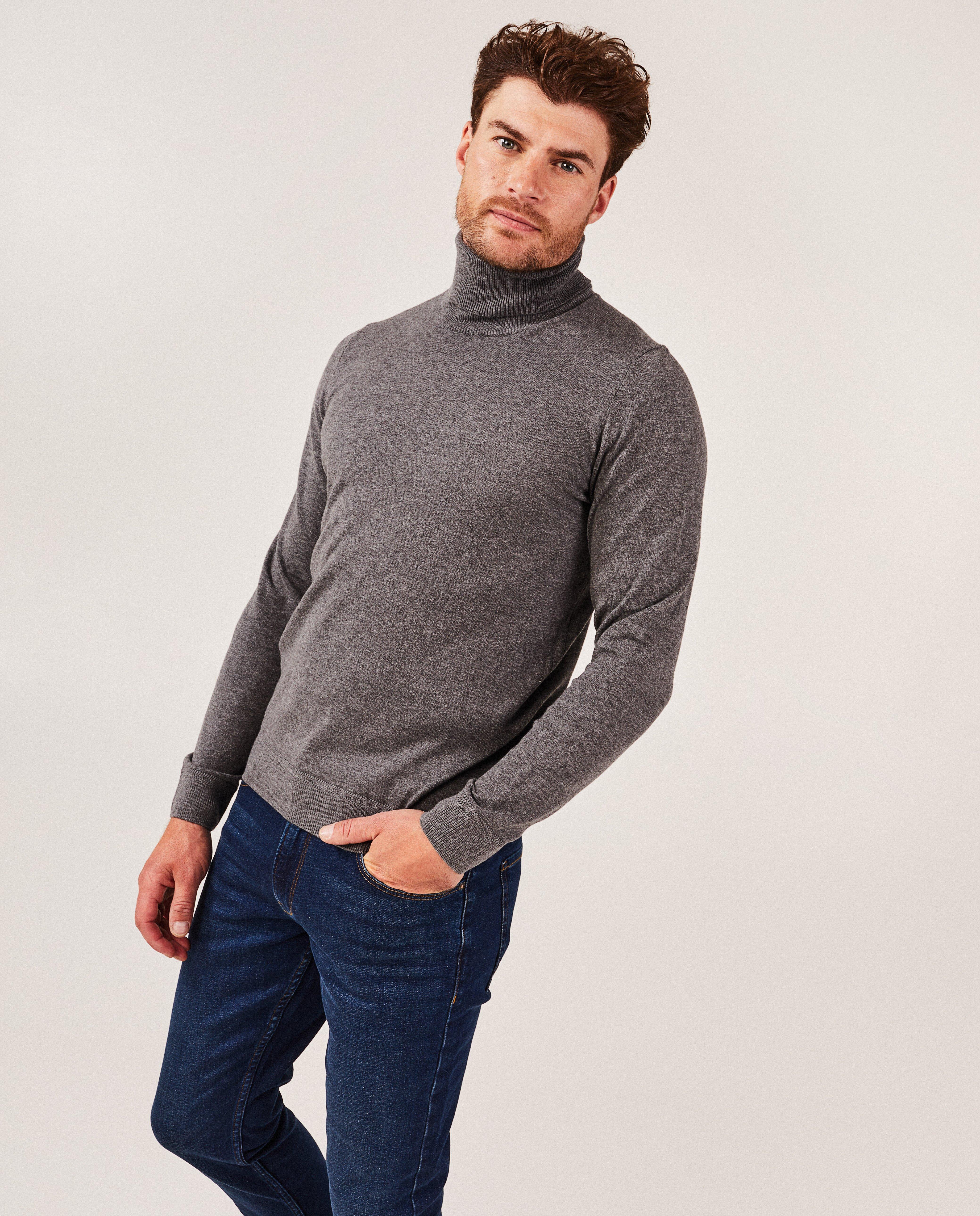 Pulls - Pull beige à col roulé