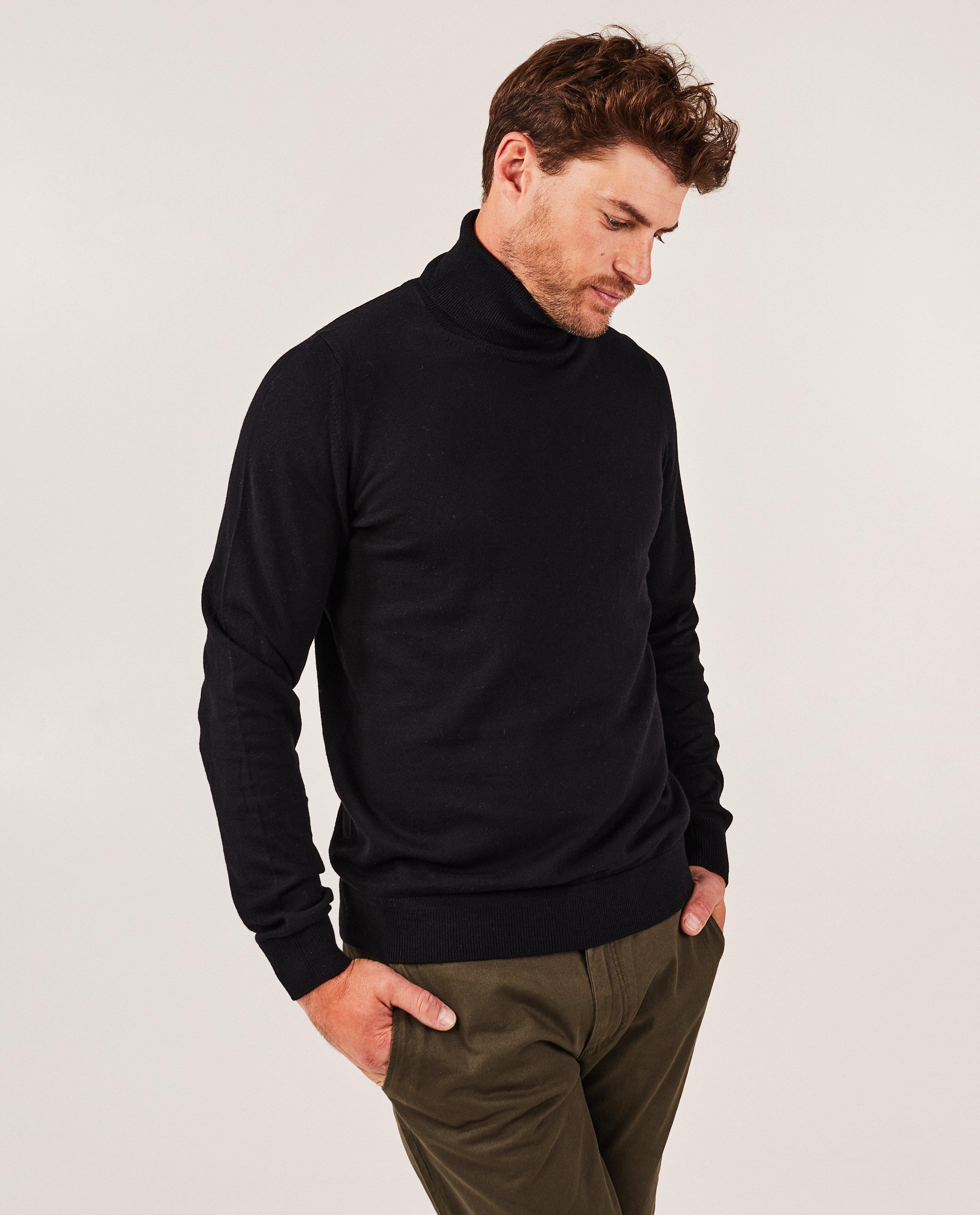 Pulls - Pull beige à col roulé