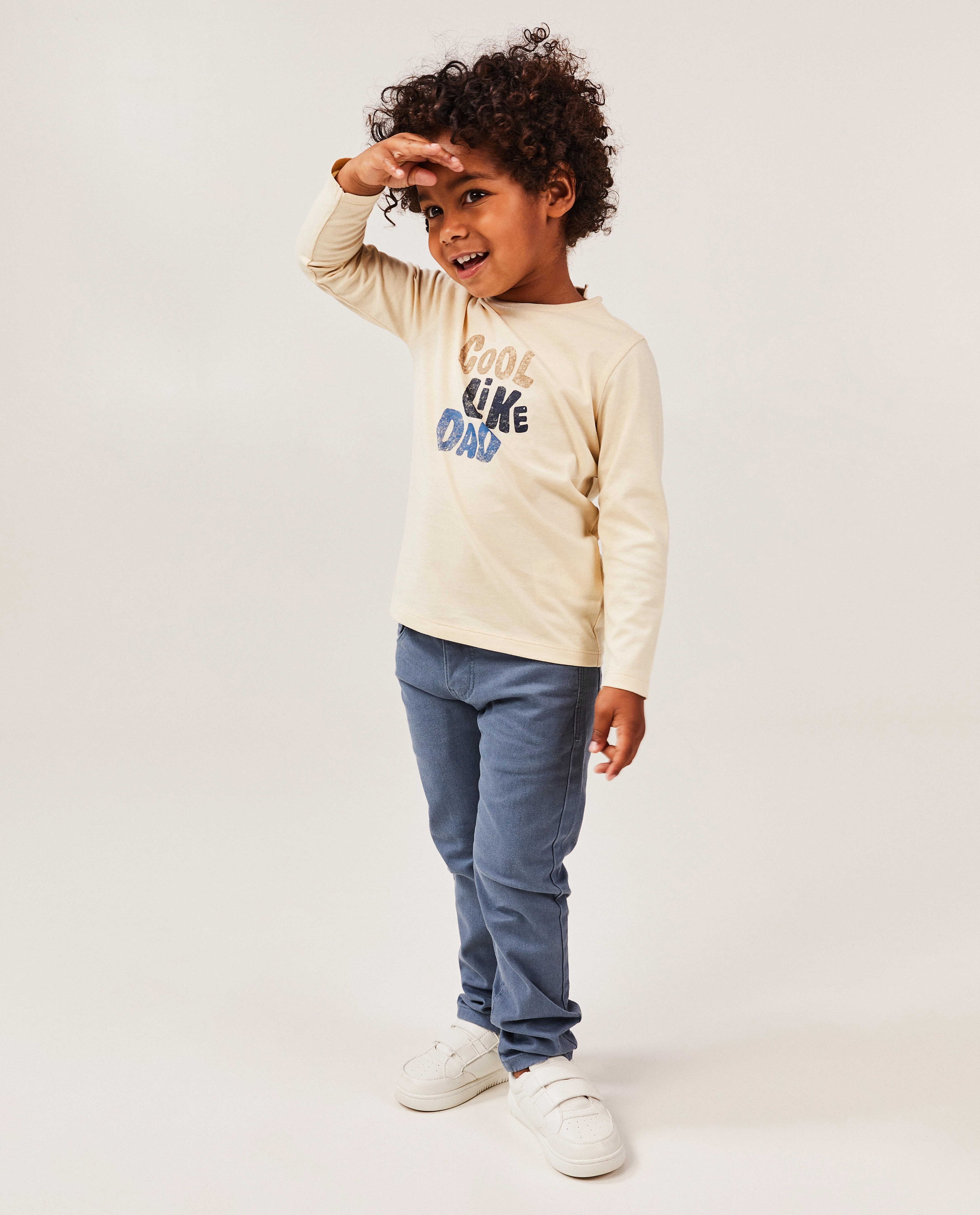 Blauwe broek, slim fit