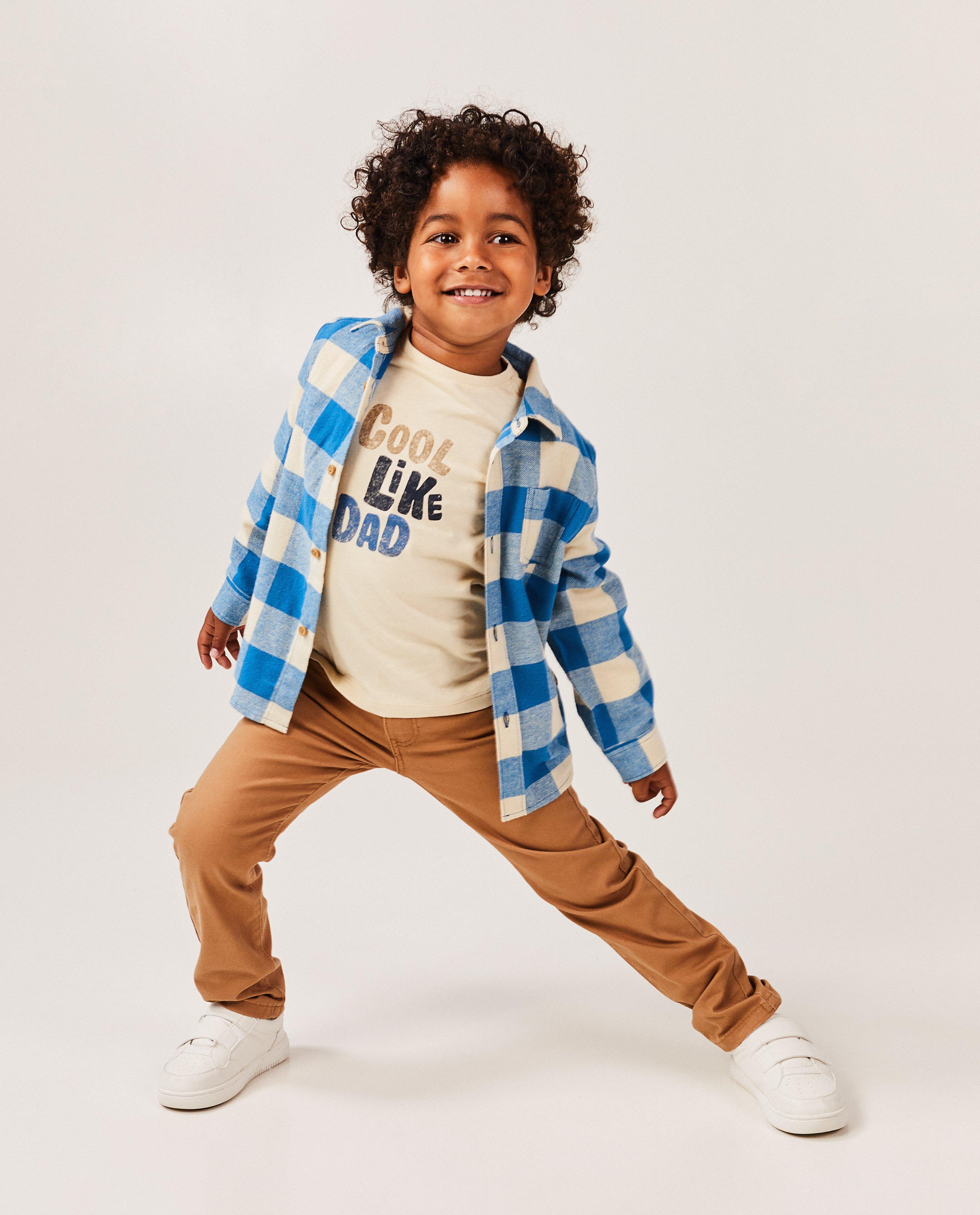 Broeken - Bruine broek, slim fit