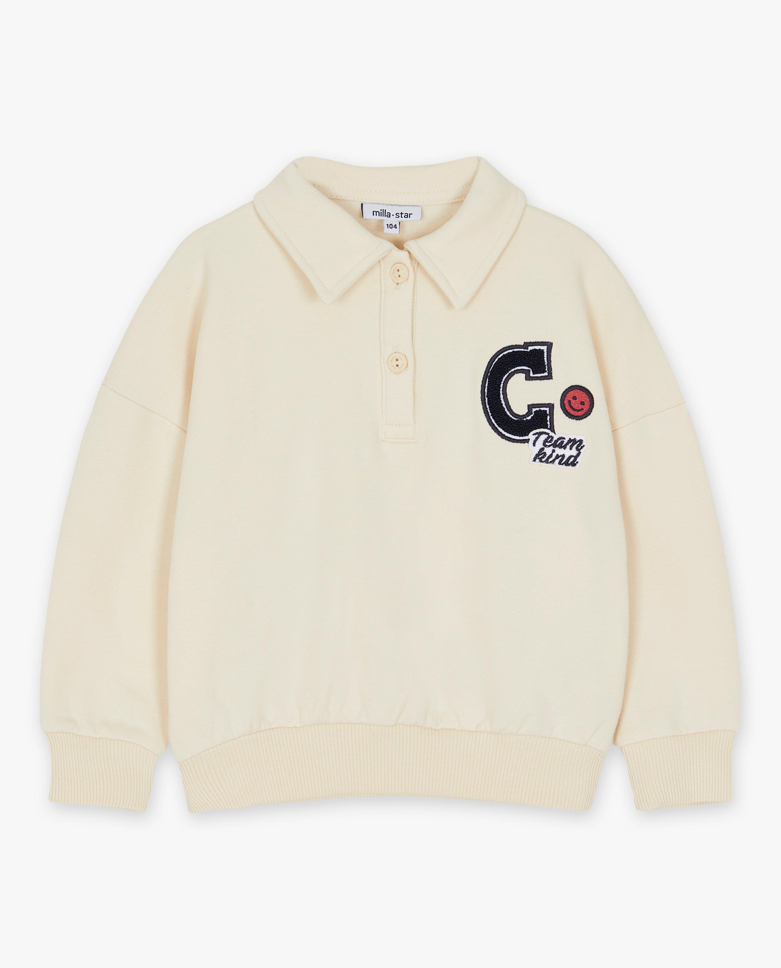 Sweaters - Sweater met hemdskraag