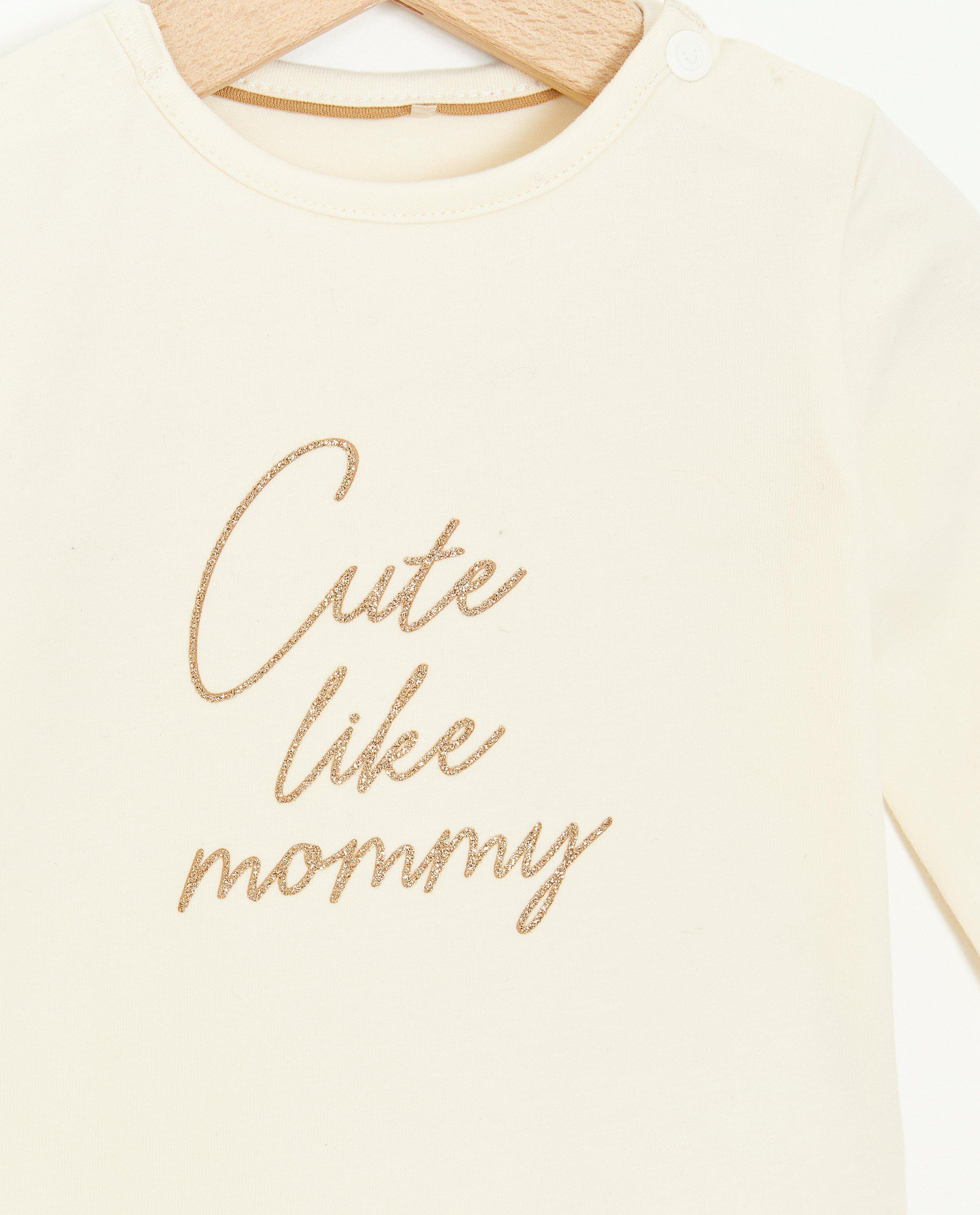 T-shirts - Longsleeve Cute like mommy