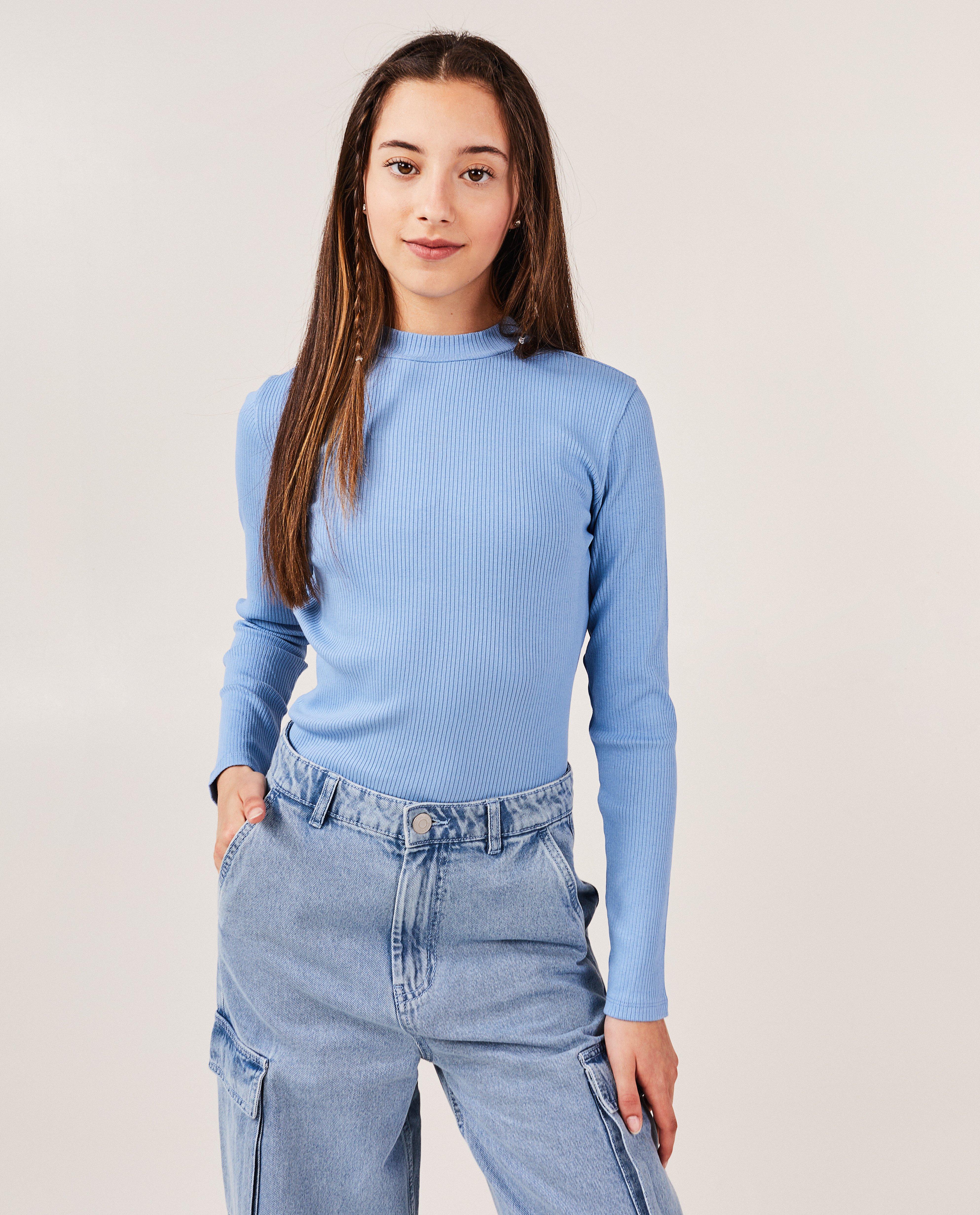 T-shirts - Longsleeve met rib