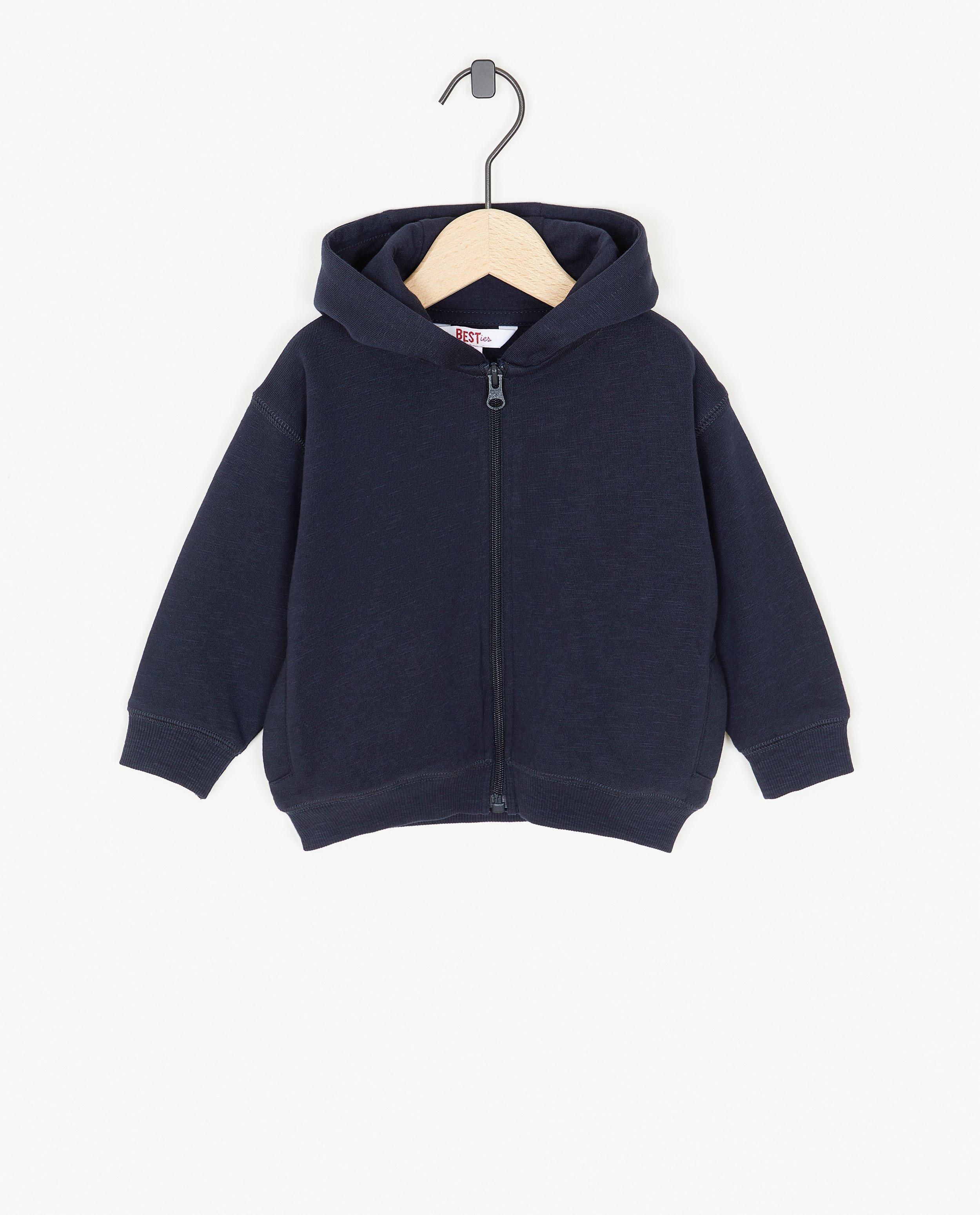 Donkerblauw sweatvest, baby - Product Detail - donkerblauw - afbeelding nummer 1