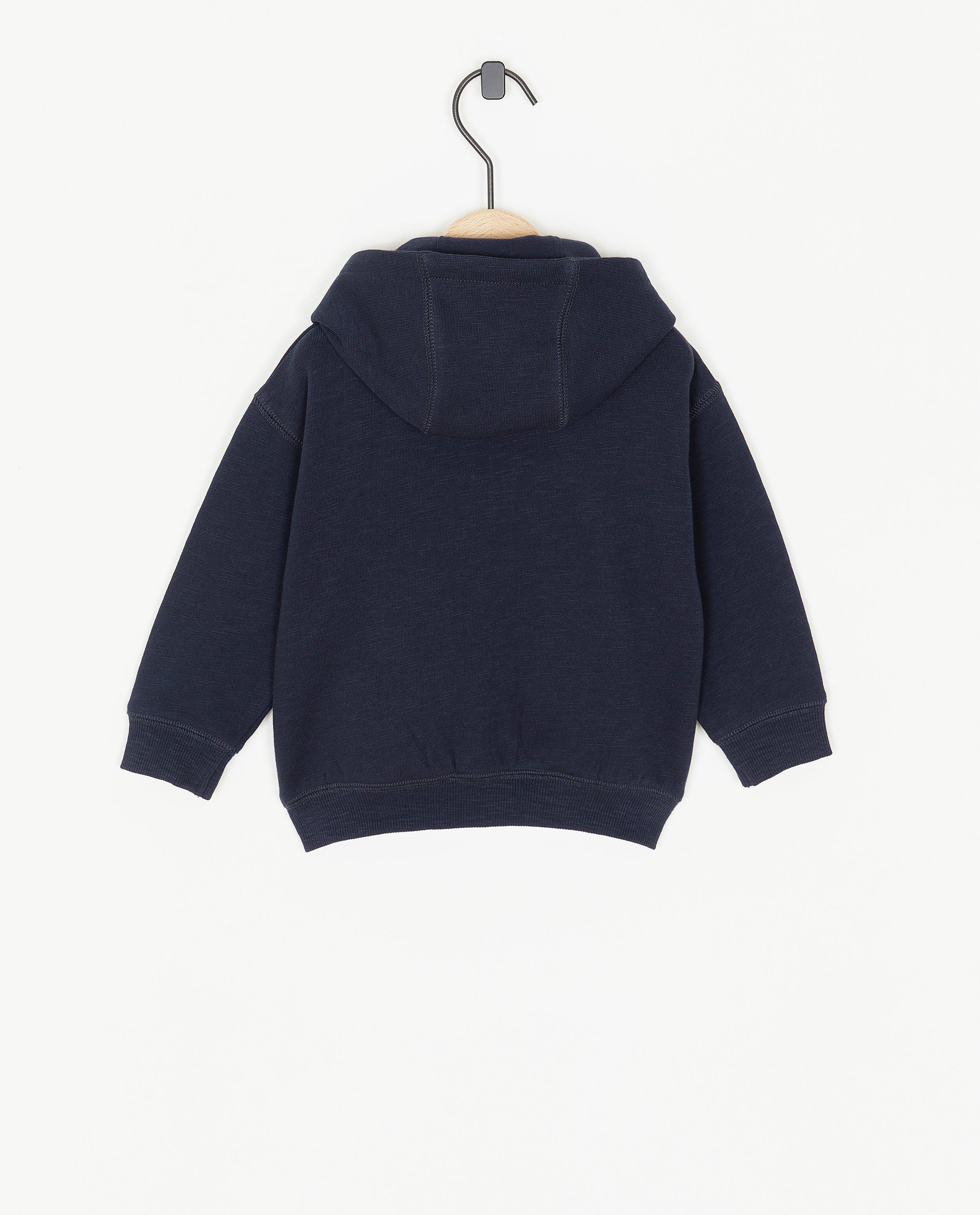 Donkerblauw sweatvest, baby - Product Detail - donkerblauw - afbeelding nummer 2