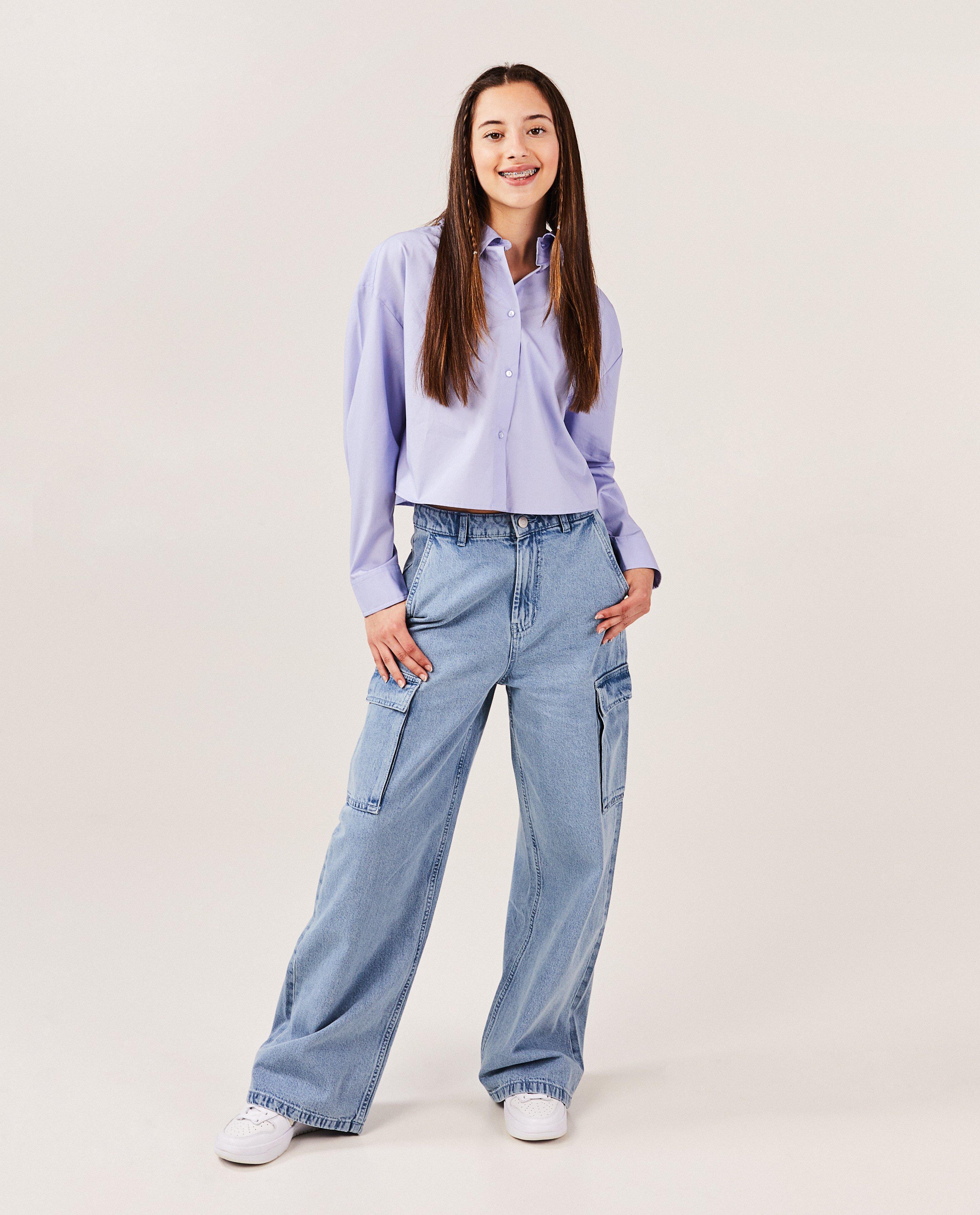 Hemd met cropped fit - null - Groggy