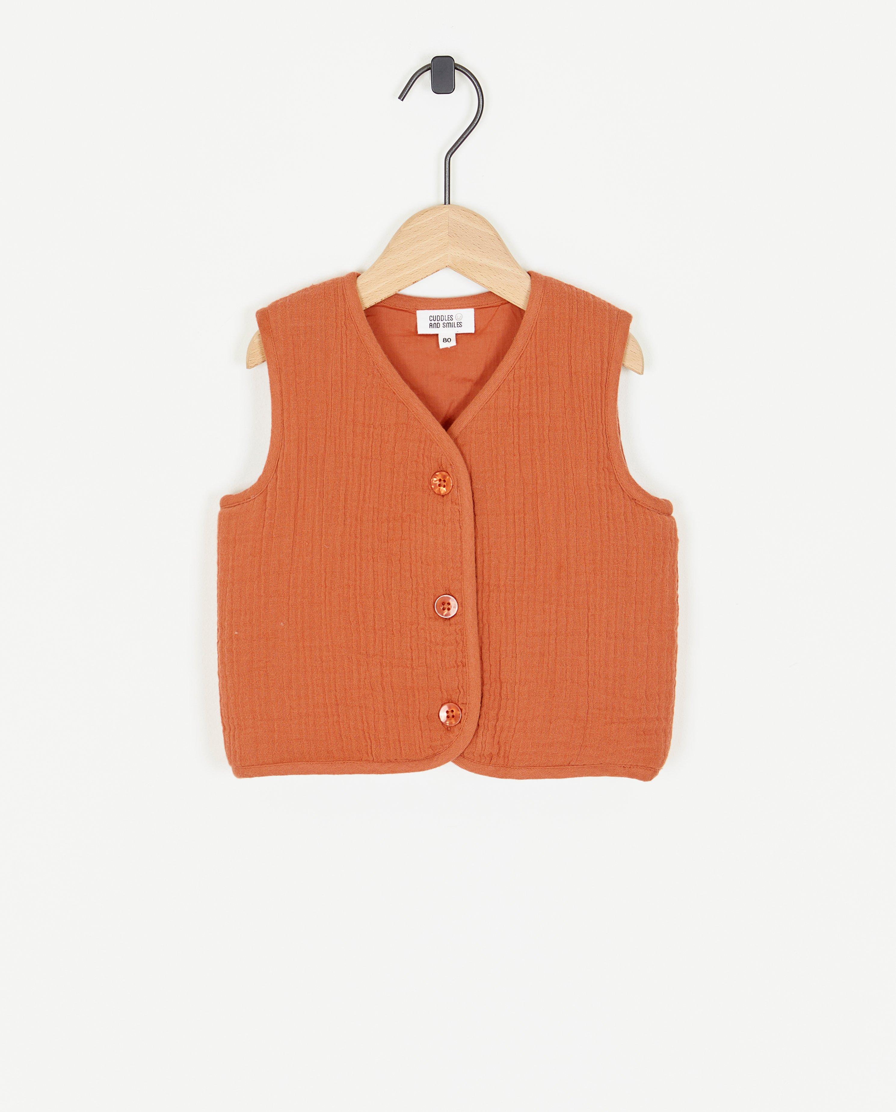 Oranje gilet van tetra - null - Cuddles and Smiles