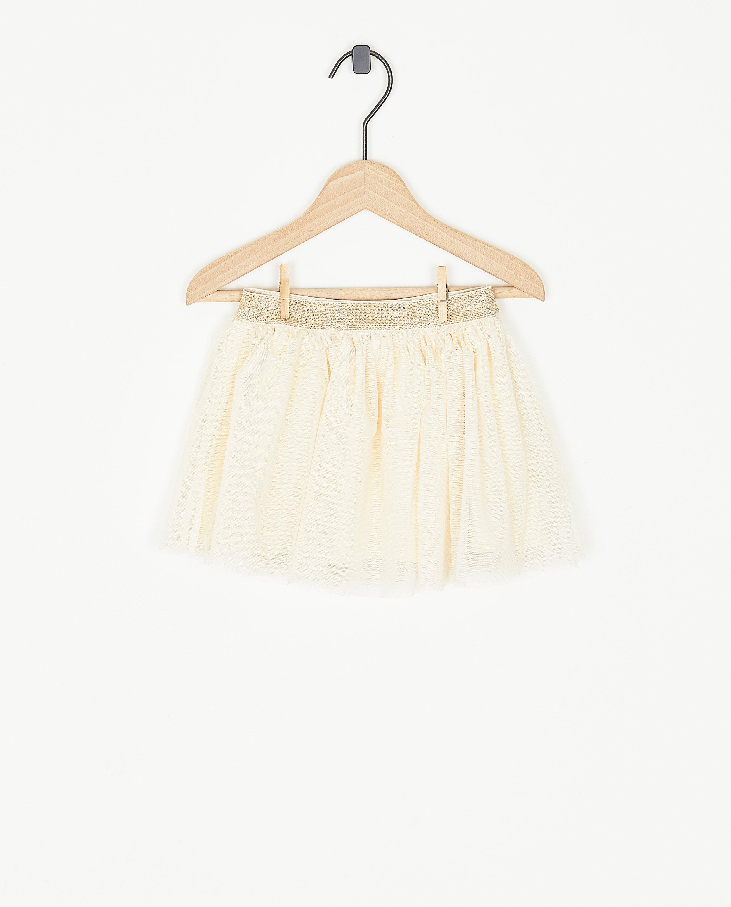 Beige rok met tule - null - Cuddles and Smiles