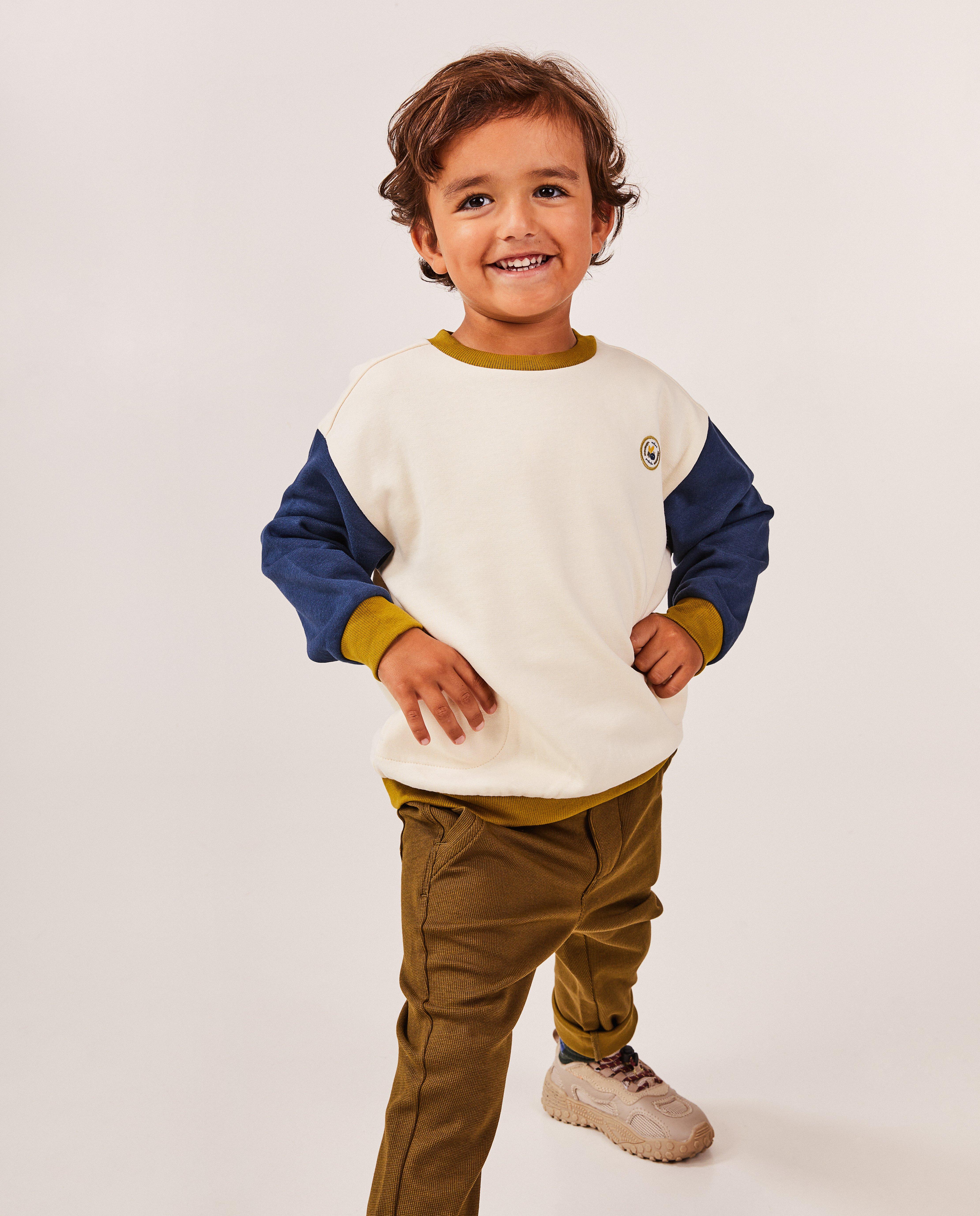 Sweater met color block - null - Maya