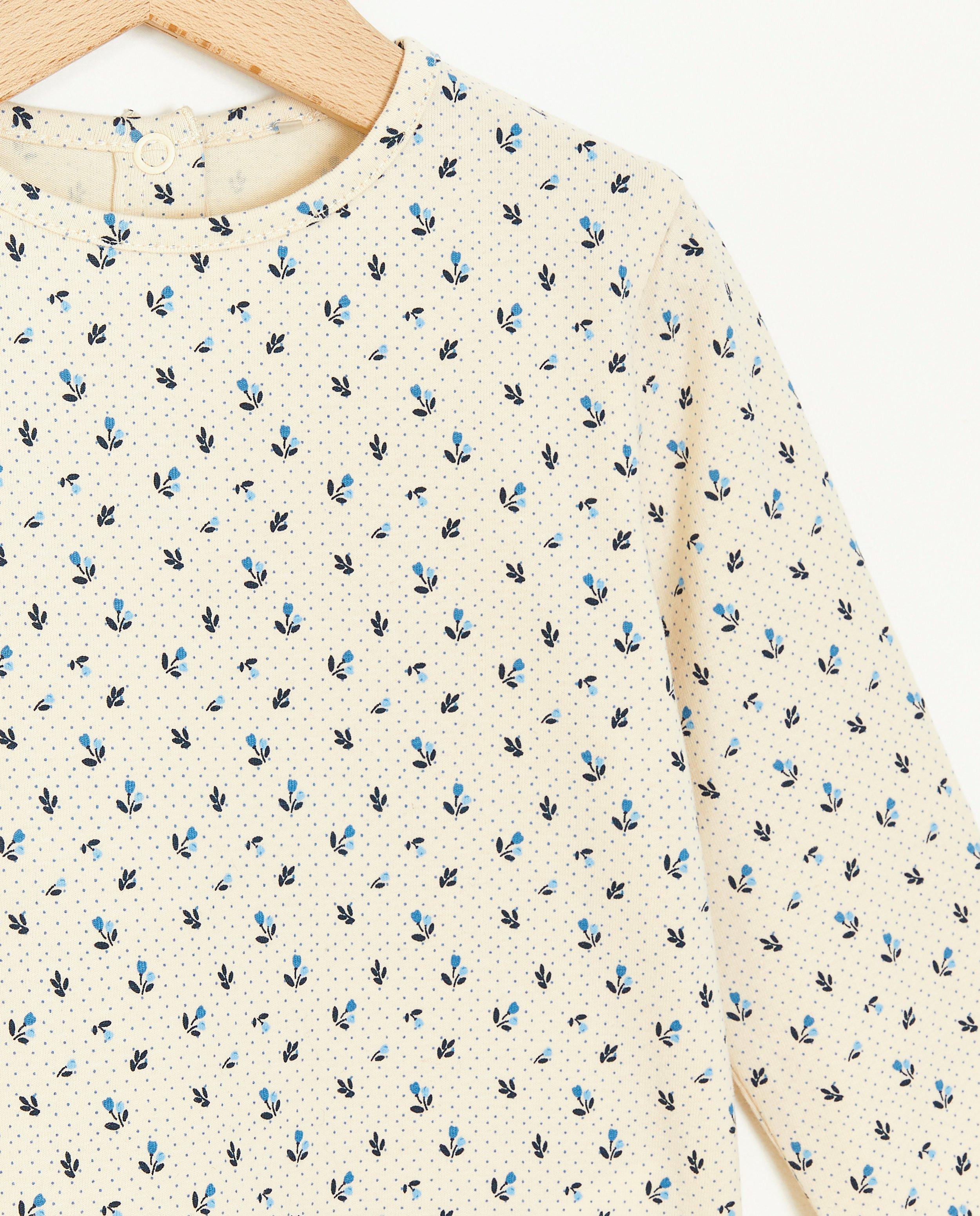 T-shirts - Longsleeve met bloemenprint
