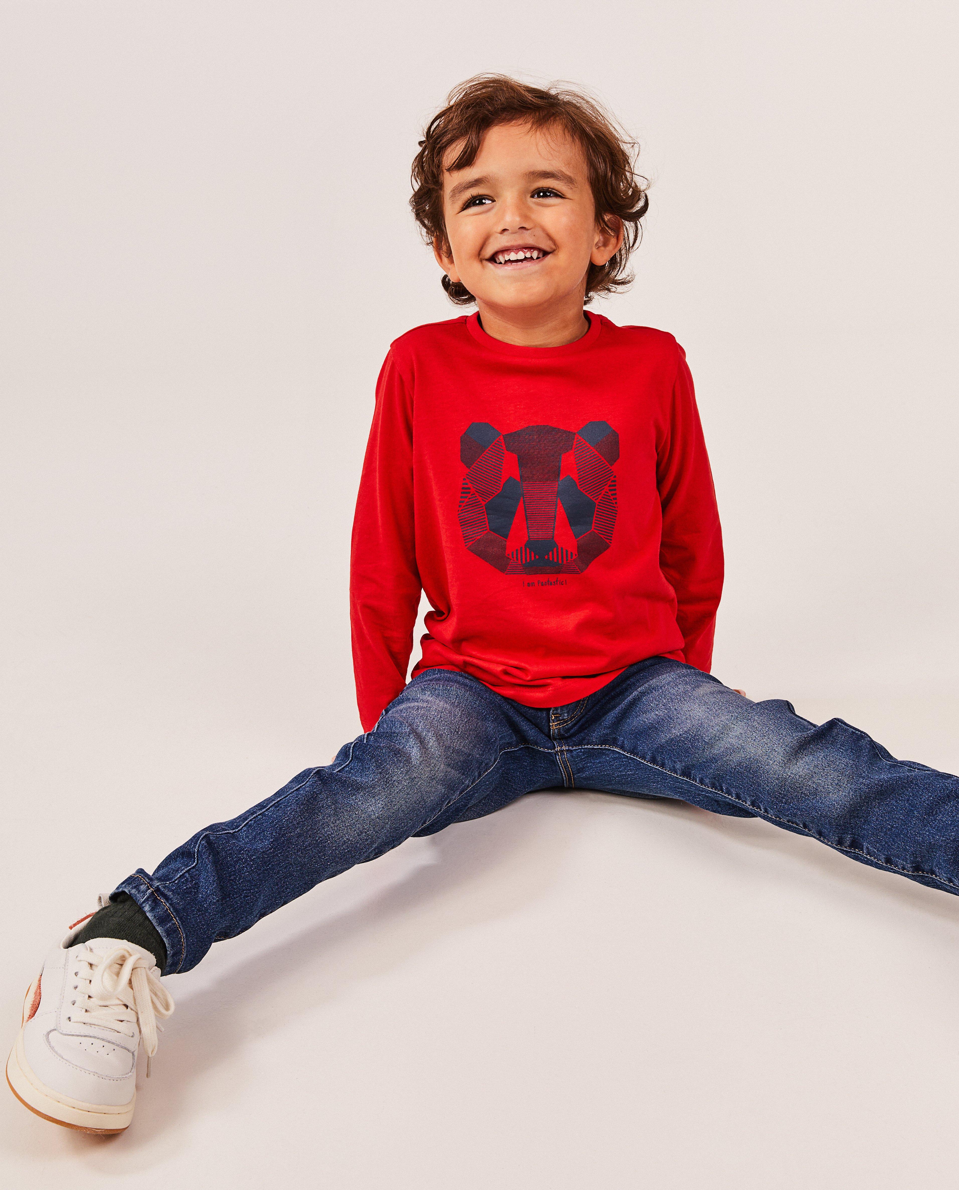 T-shirts - Longsleeve met dierenprint