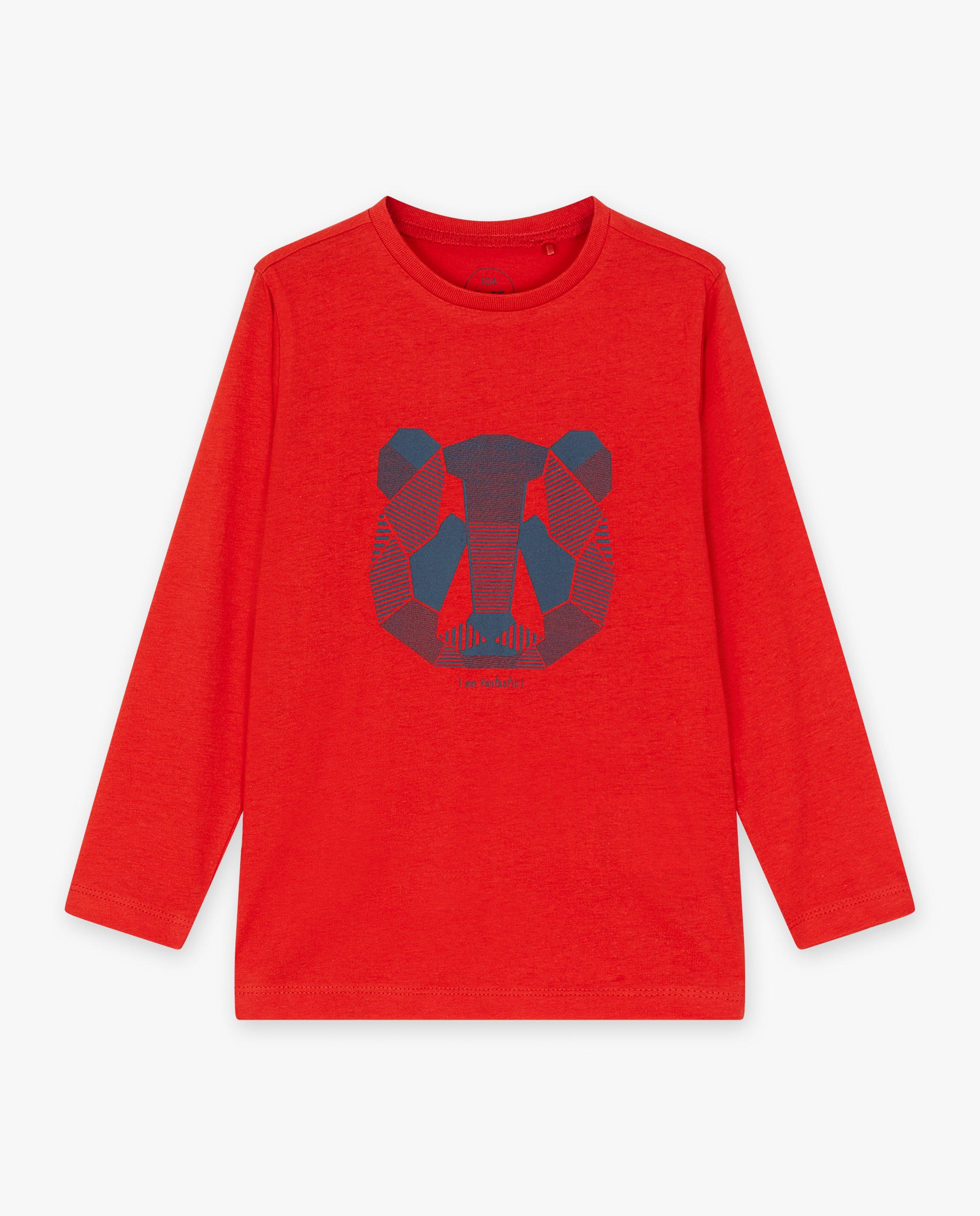 T-shirts - Longsleeve met dierenprint