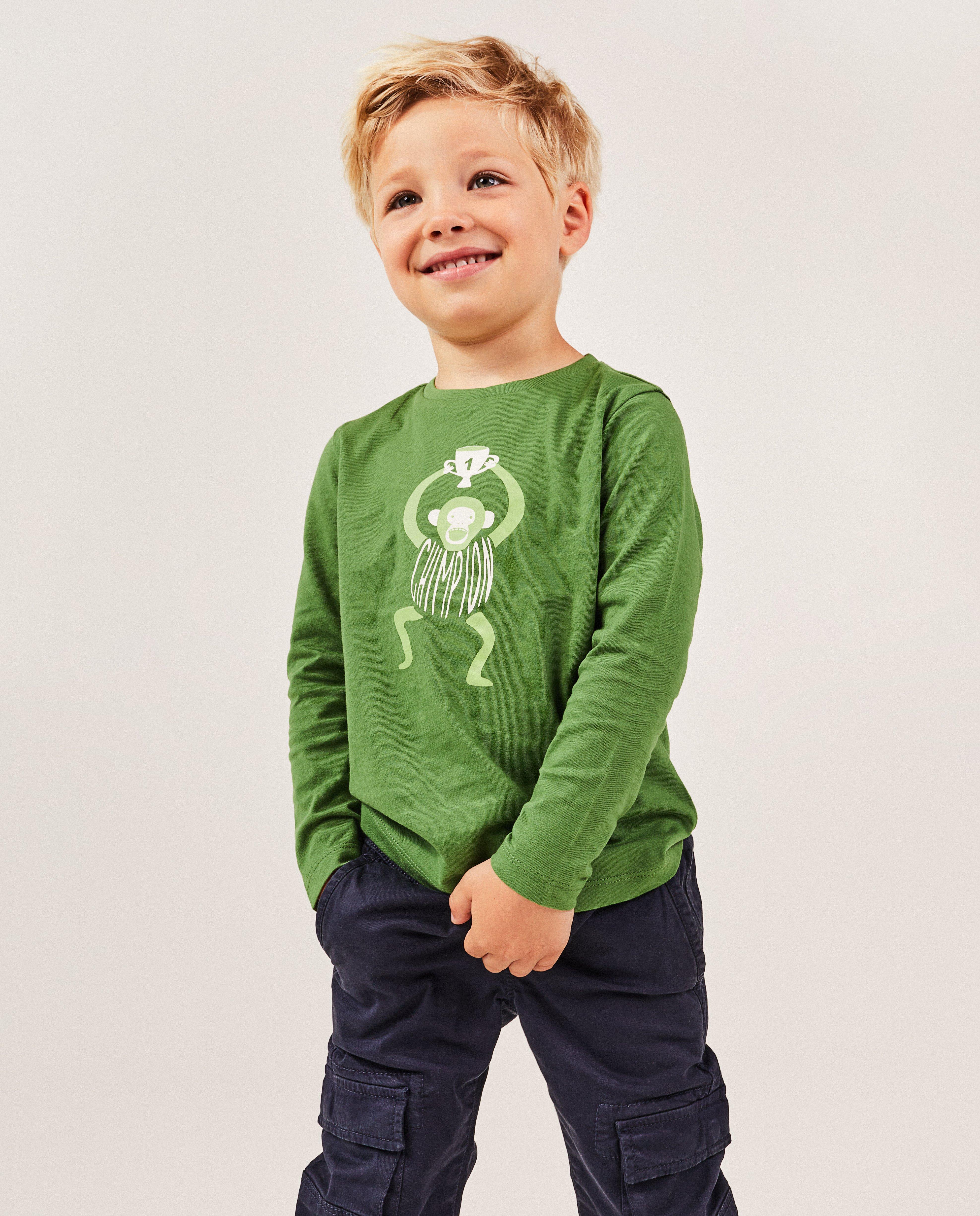 T-shirts - Longsleeve met dierenprint