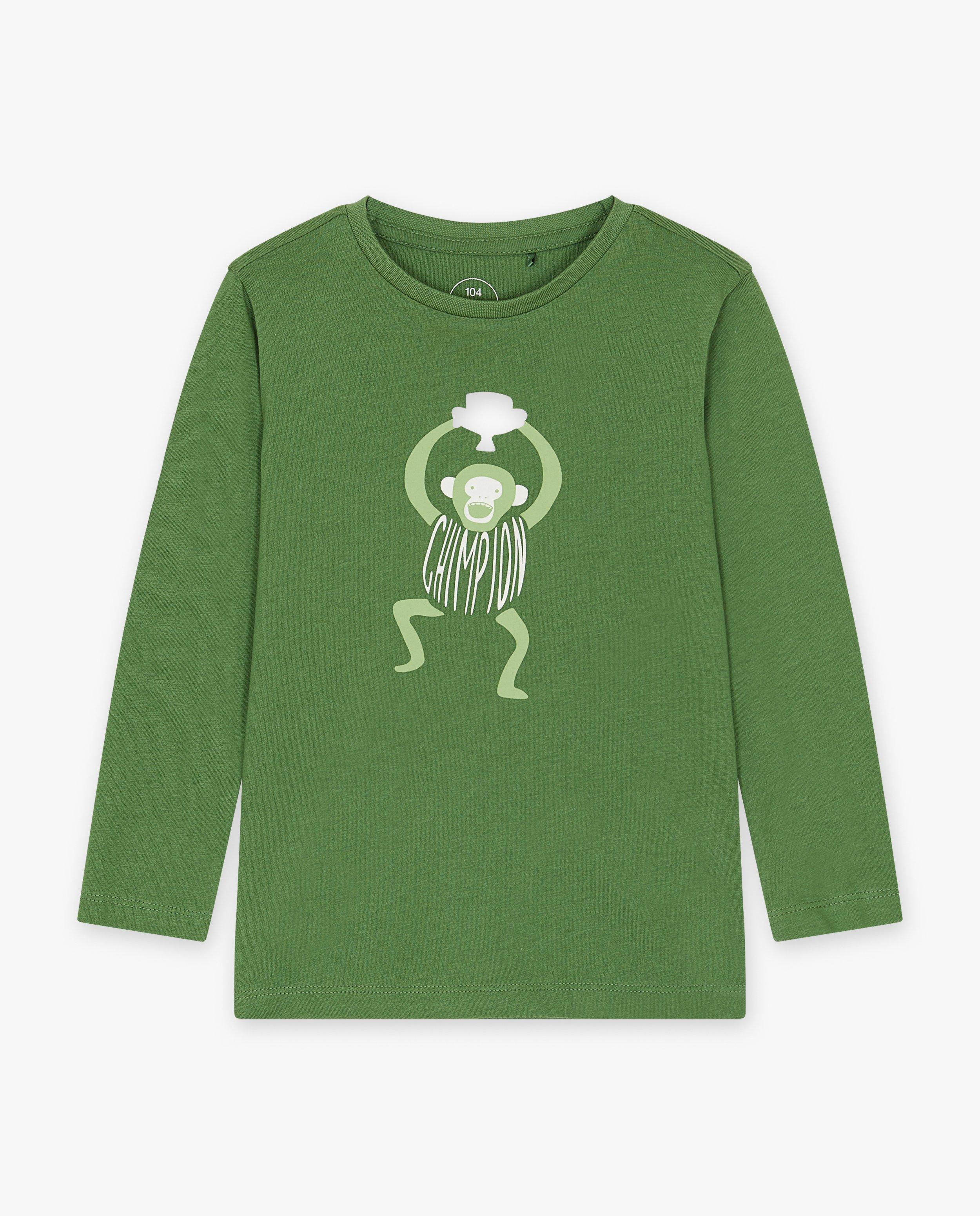 T-shirts - Longsleeve met dierenprint
