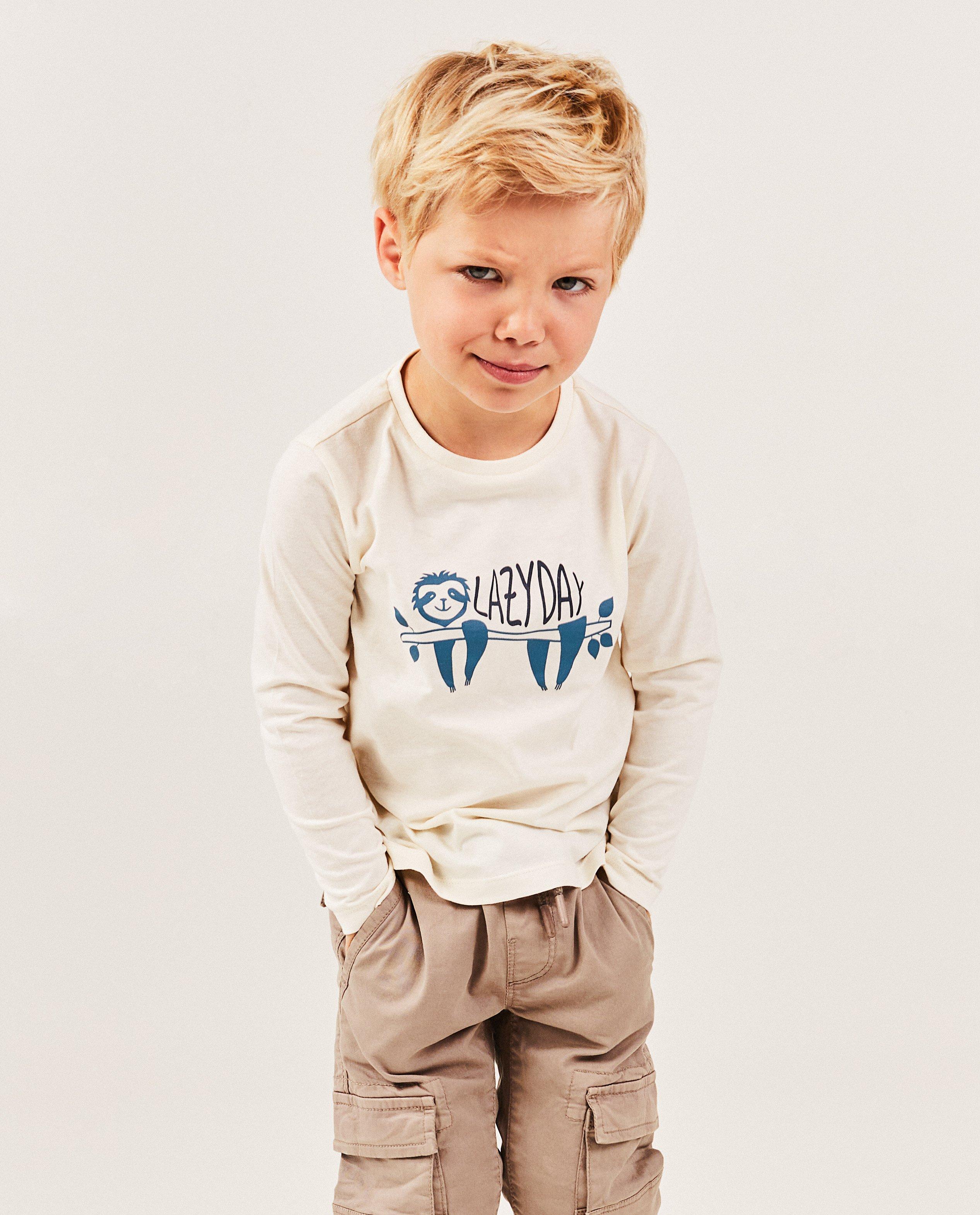 T-shirts - Longsleeve met dierenprint