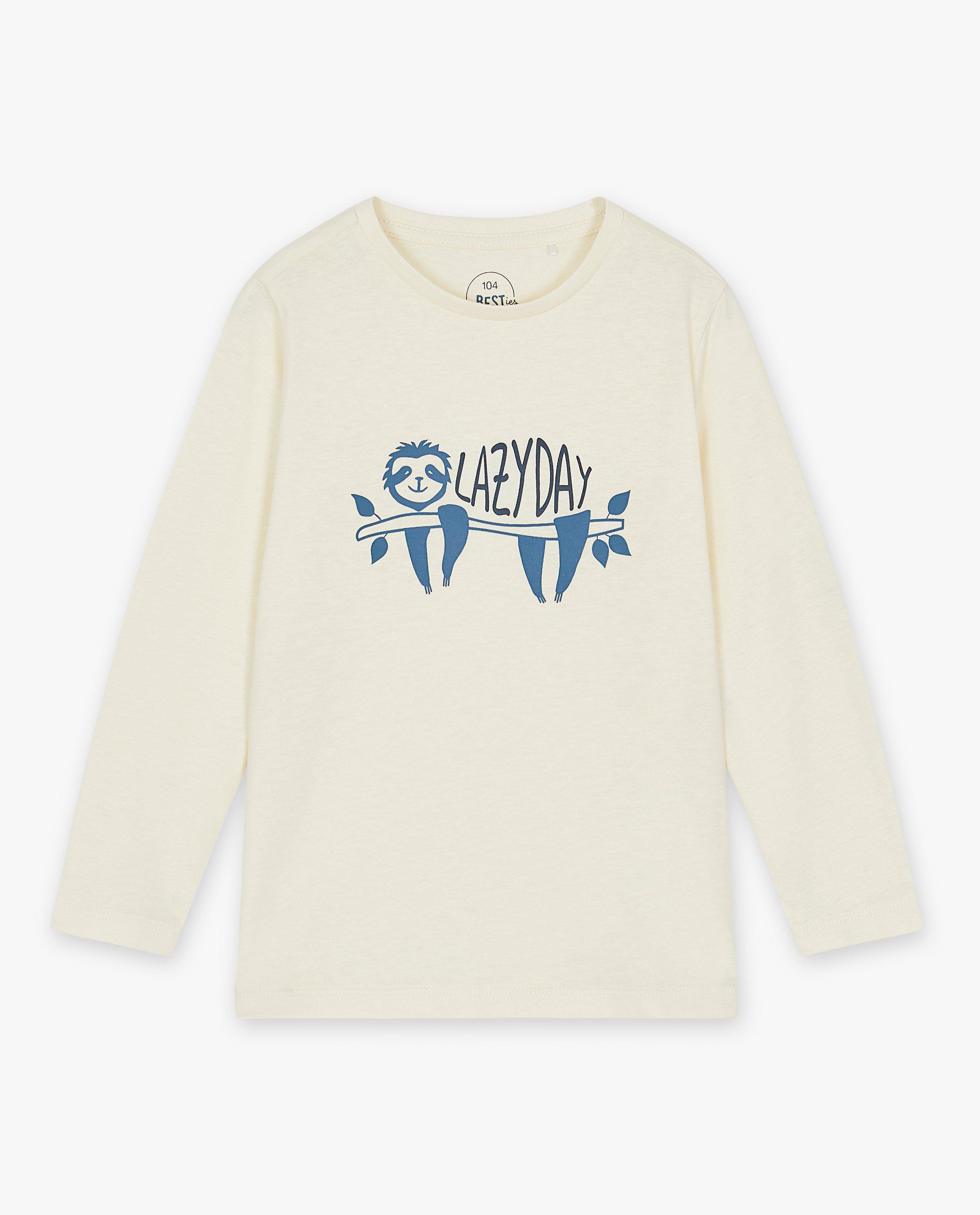 T-shirts - Longsleeve met dierenprint