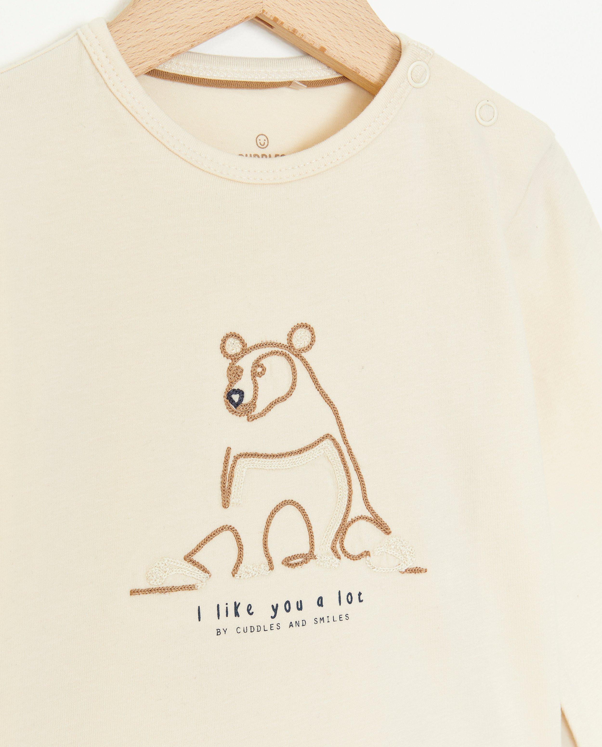 T-shirts - Longsleeve met borduursel, Feest