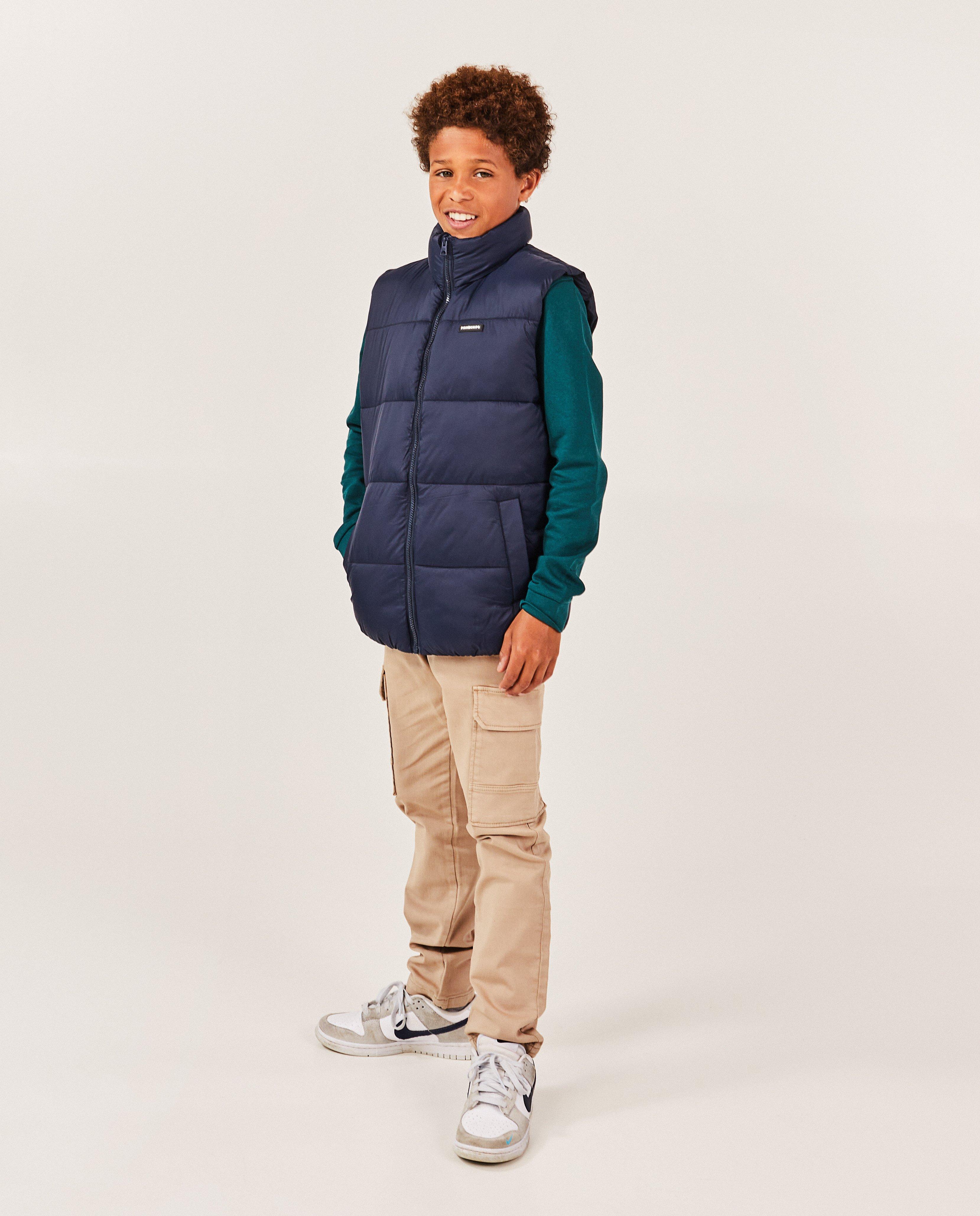 Donkerblauwe bodywarmer, 7-14 jaar - null - Fish & Chips
