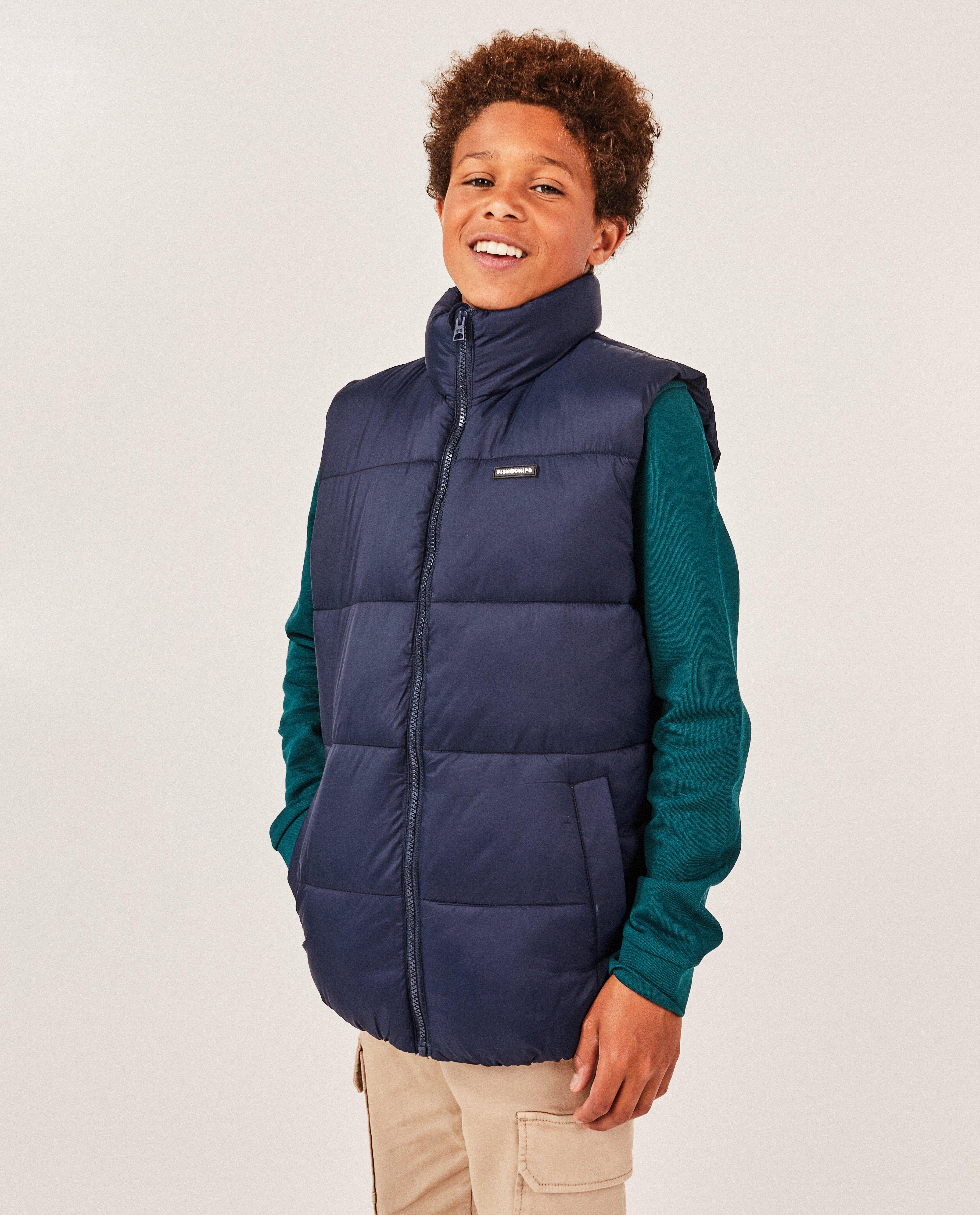 Zomerjassen - Donkerblauwe bodywarmer, 7-14 jaar