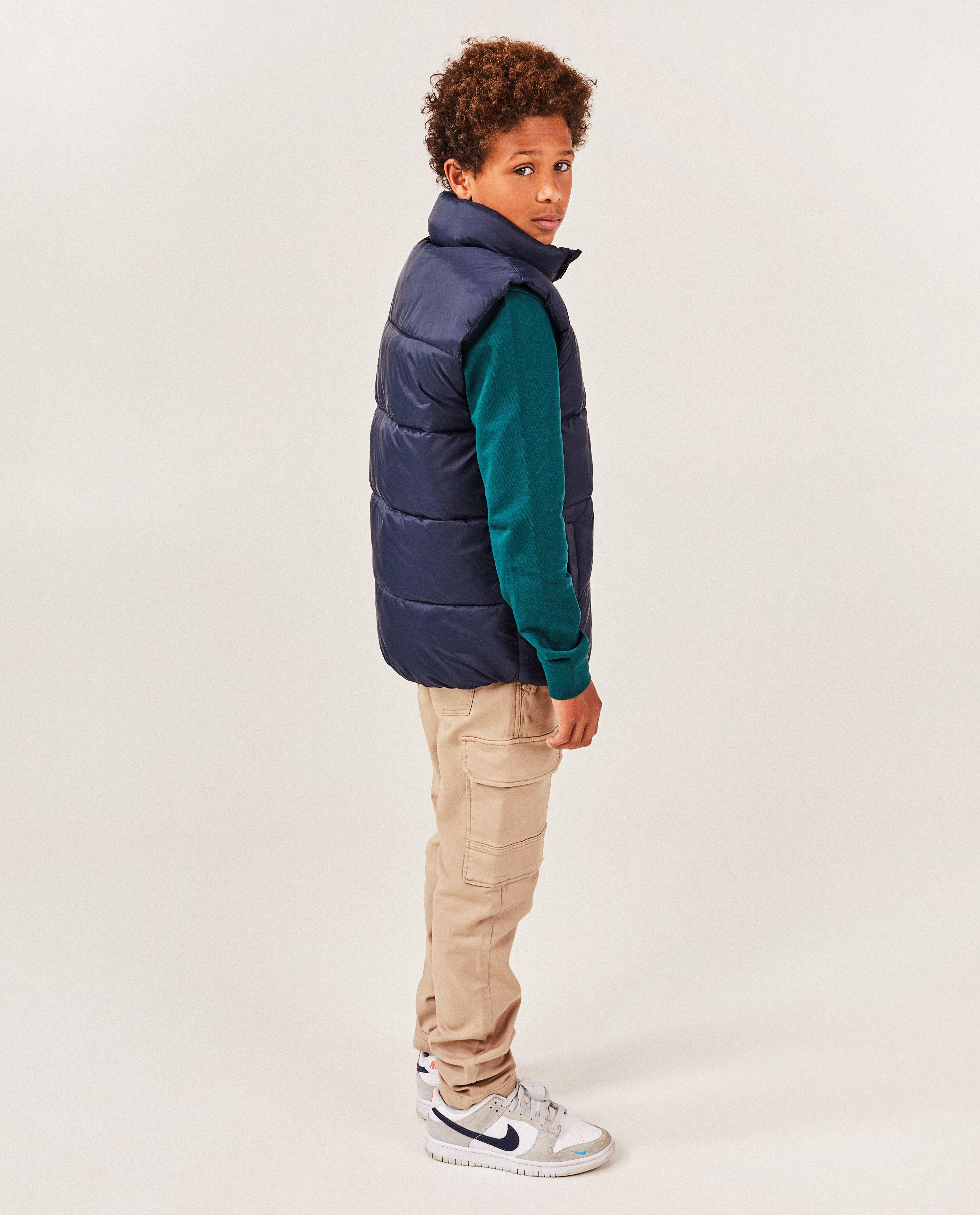 Zomerjassen - Donkerblauwe bodywarmer, 7-14 jaar