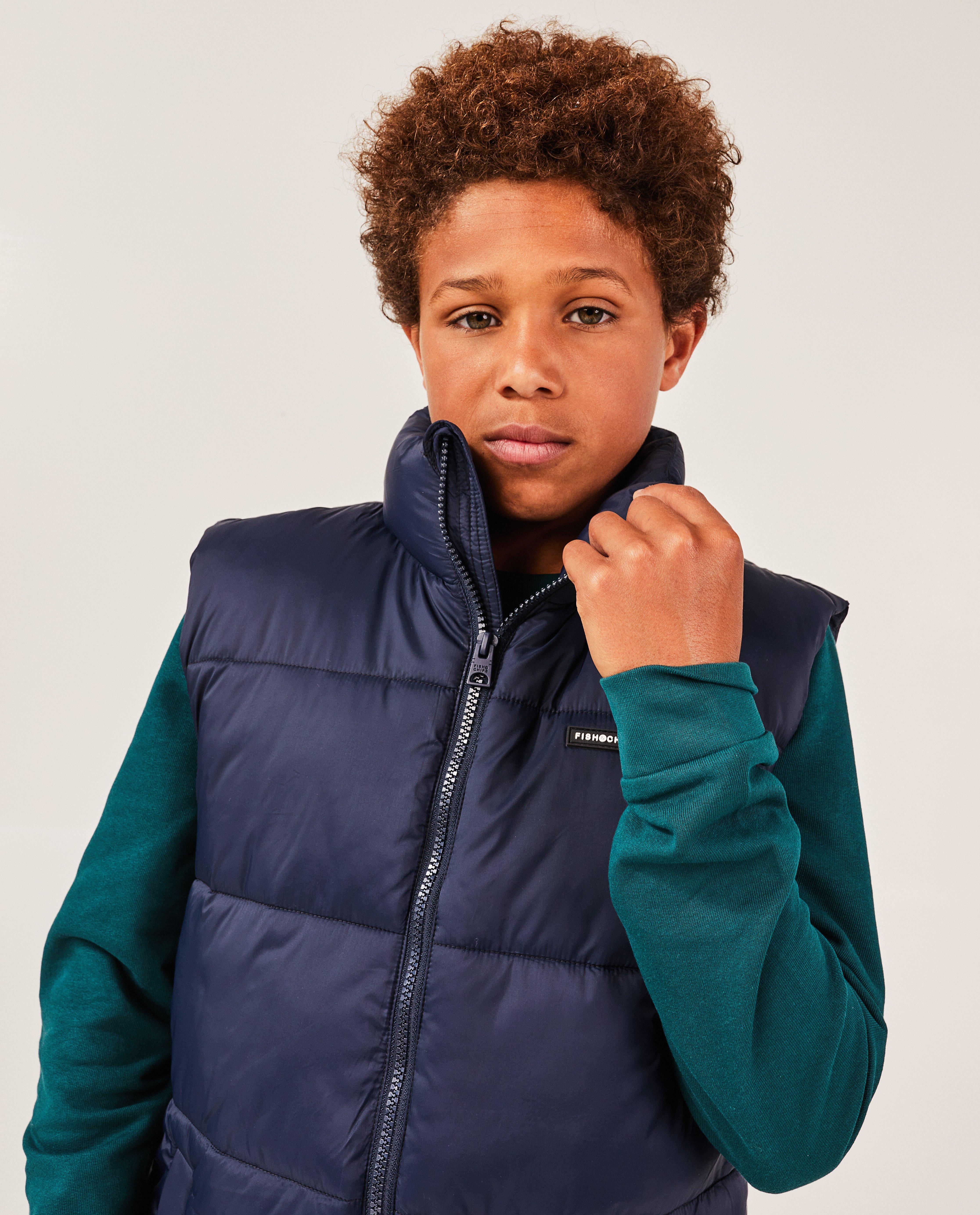 Zomerjassen - Donkerblauwe bodywarmer, 7-14 jaar