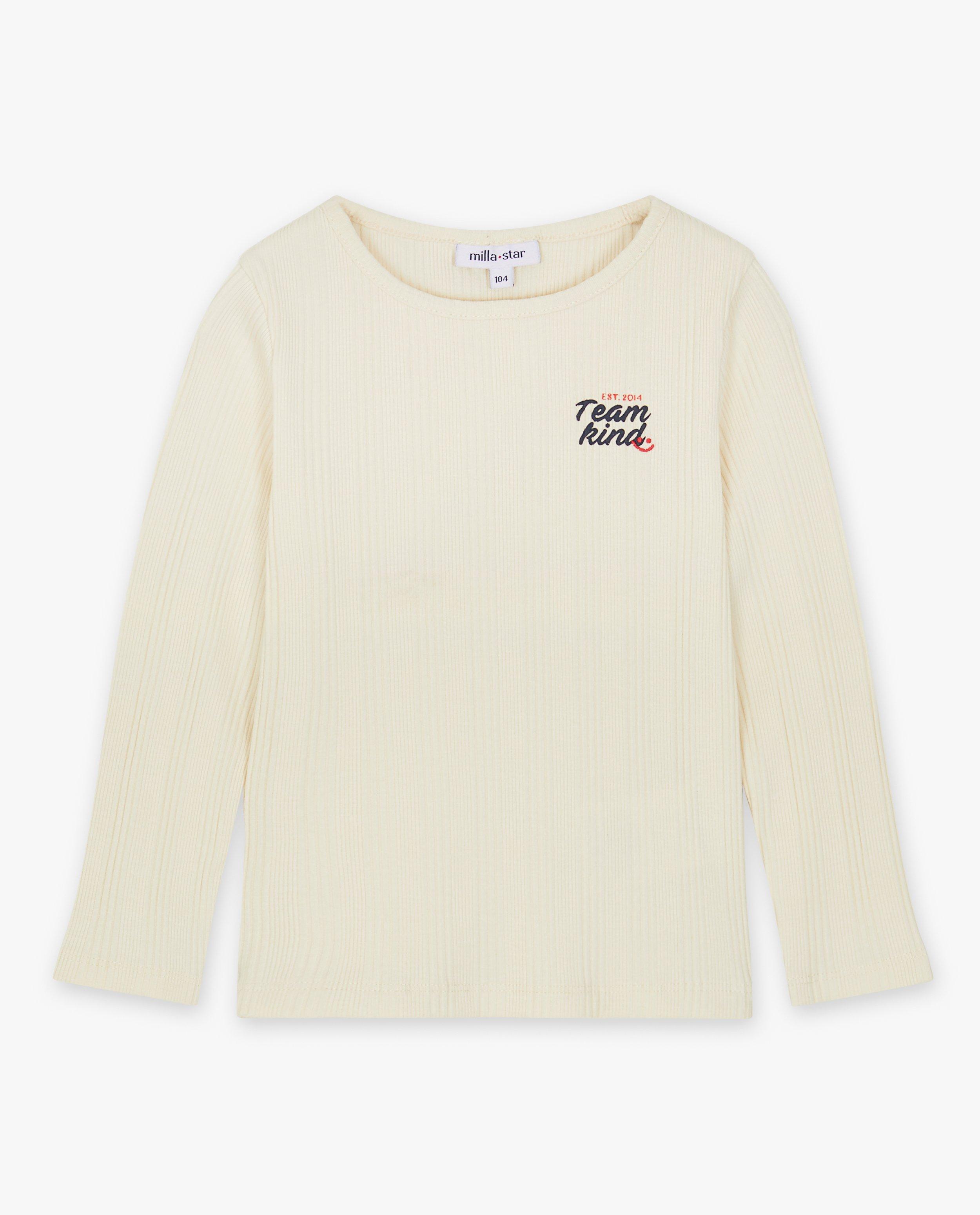 T-shirts - Longsleeve met rib