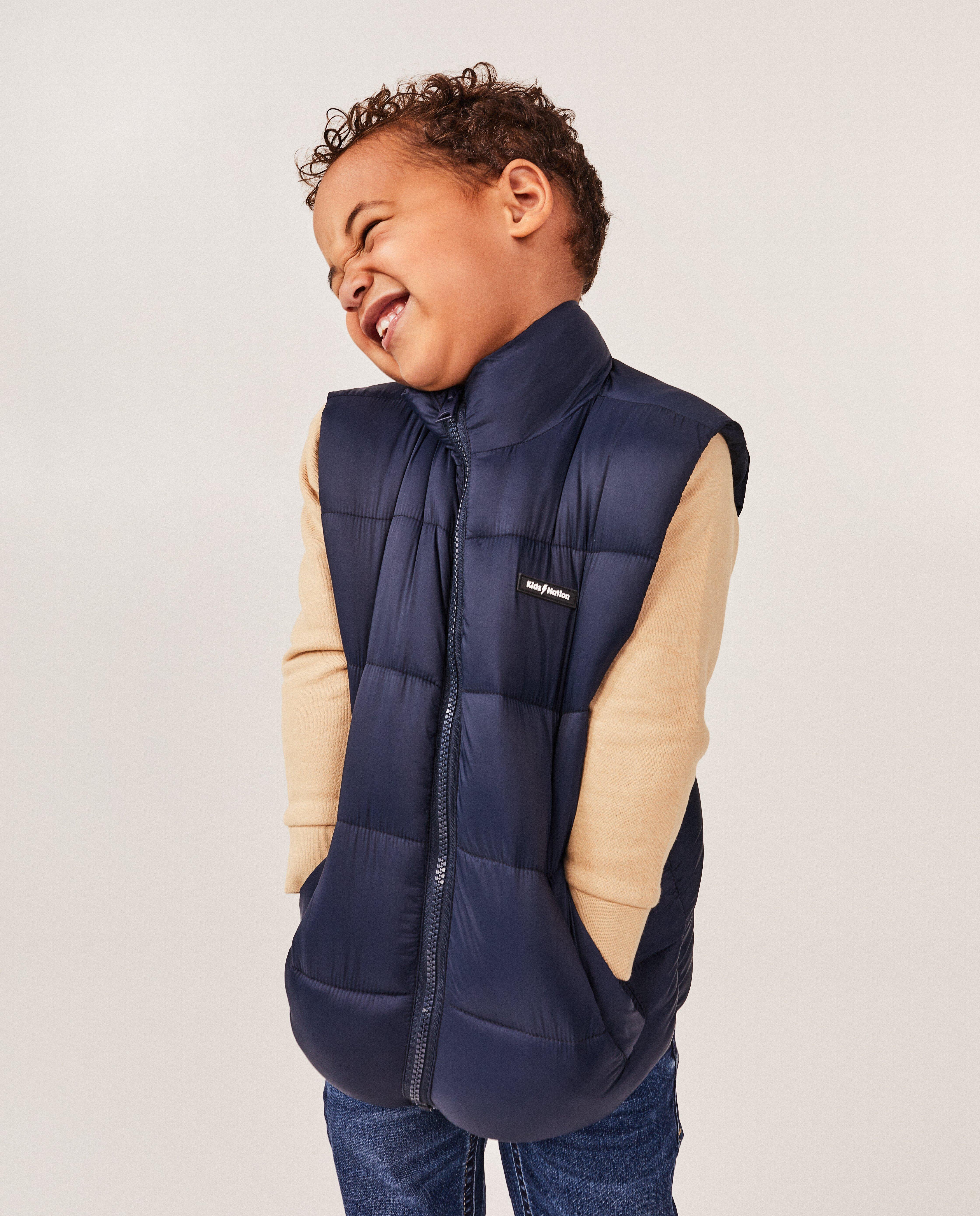Bodywarmer bleu foncé, 2-7 ans - null - Kidz Nation