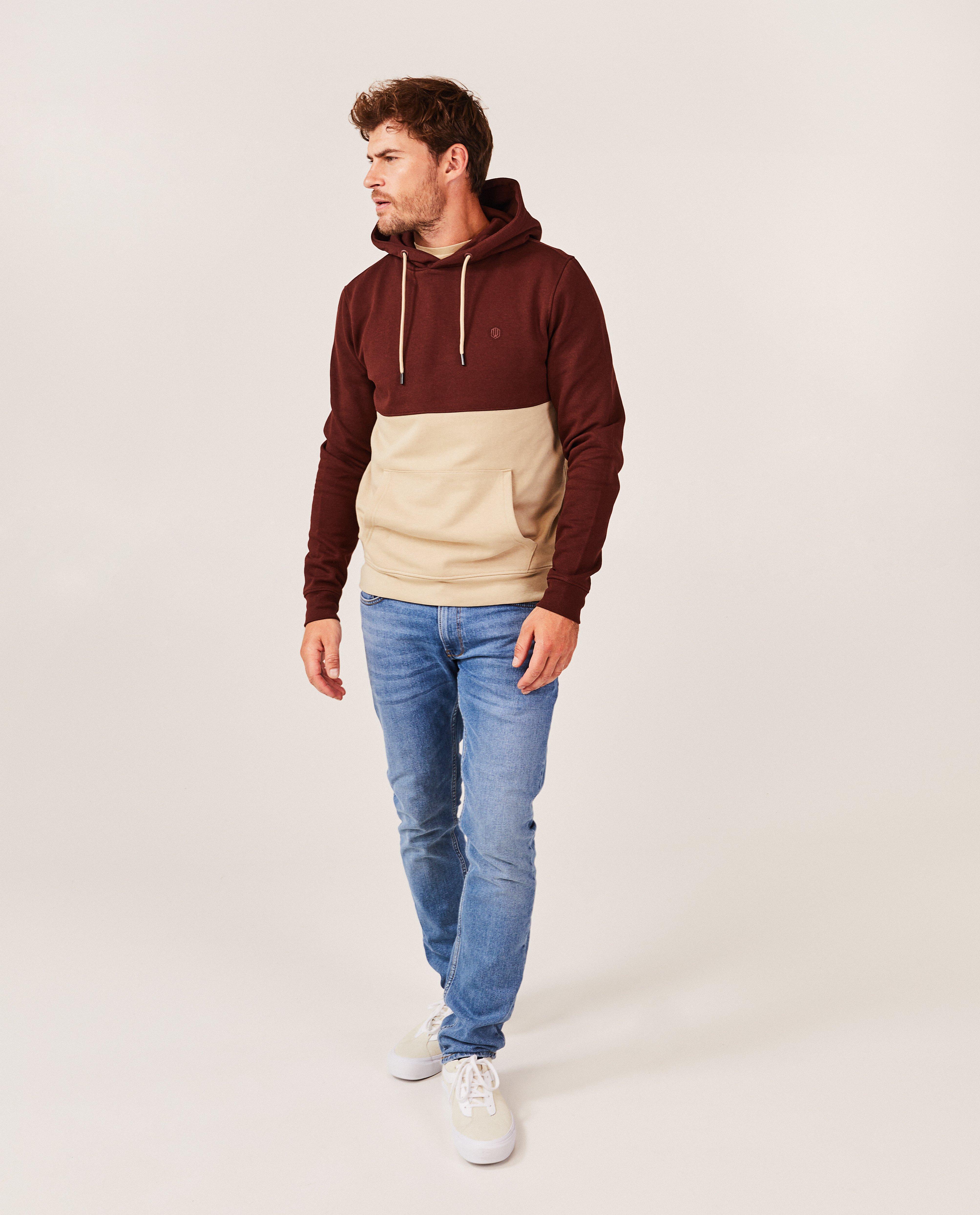 Hoodie met color block - null - Quarterback